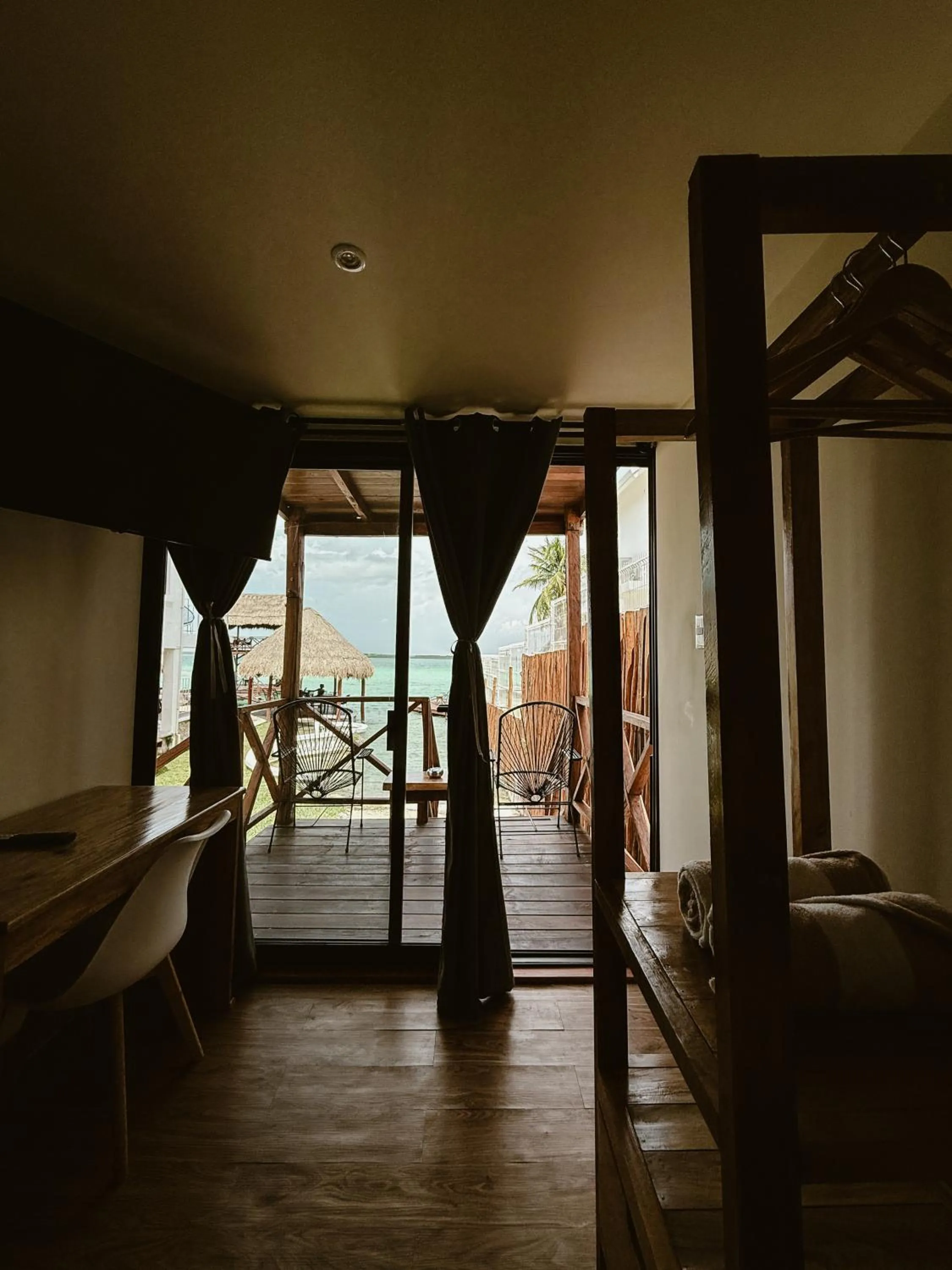 Lake view in Hotel Solana Bacalar Lakefront