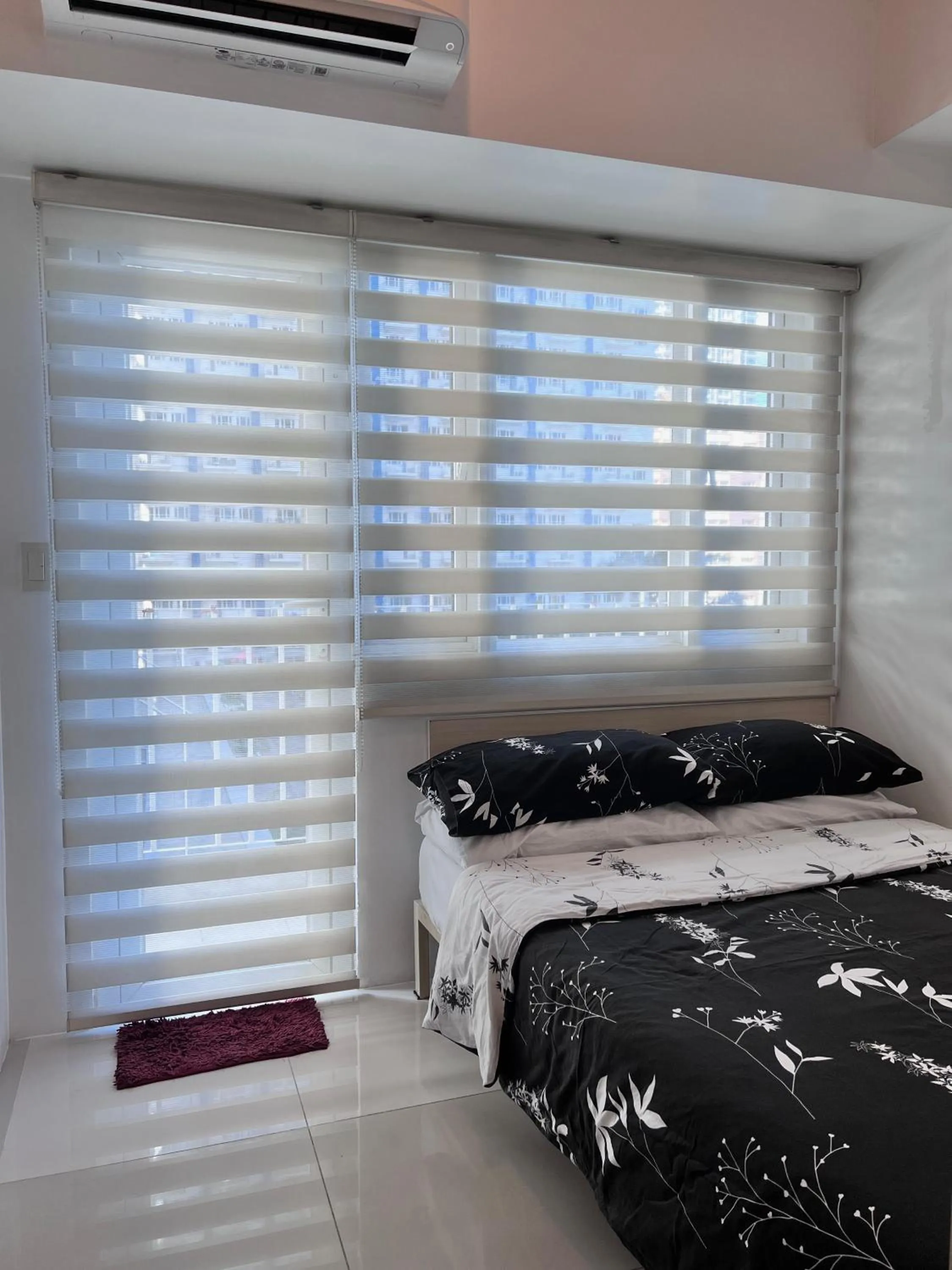 Bed in Studio Units at SM Light Residences Condo Beside Boni MRT Station