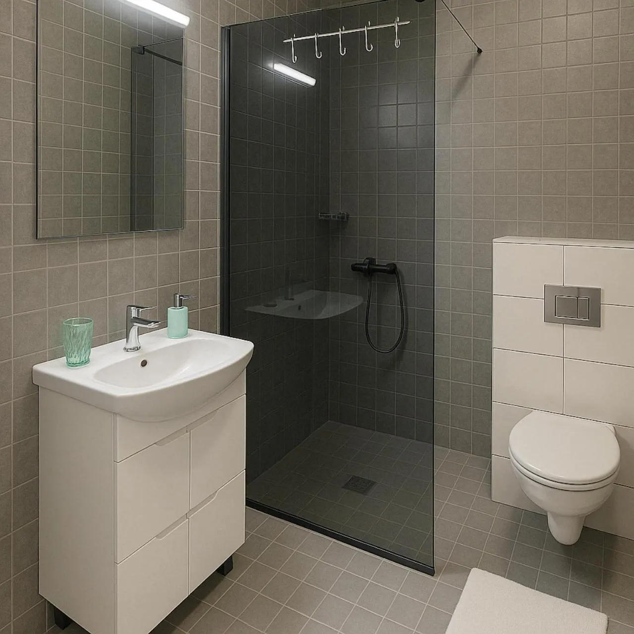 Bathroom in Velora apartments