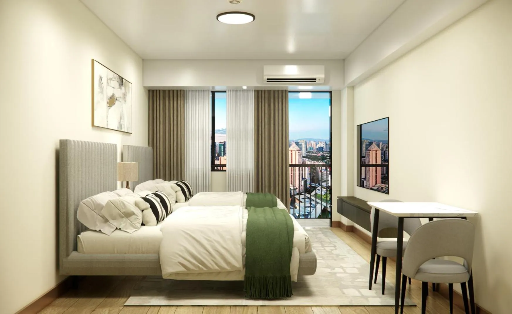 Bedroom, Bed in Savea Bay City Manila