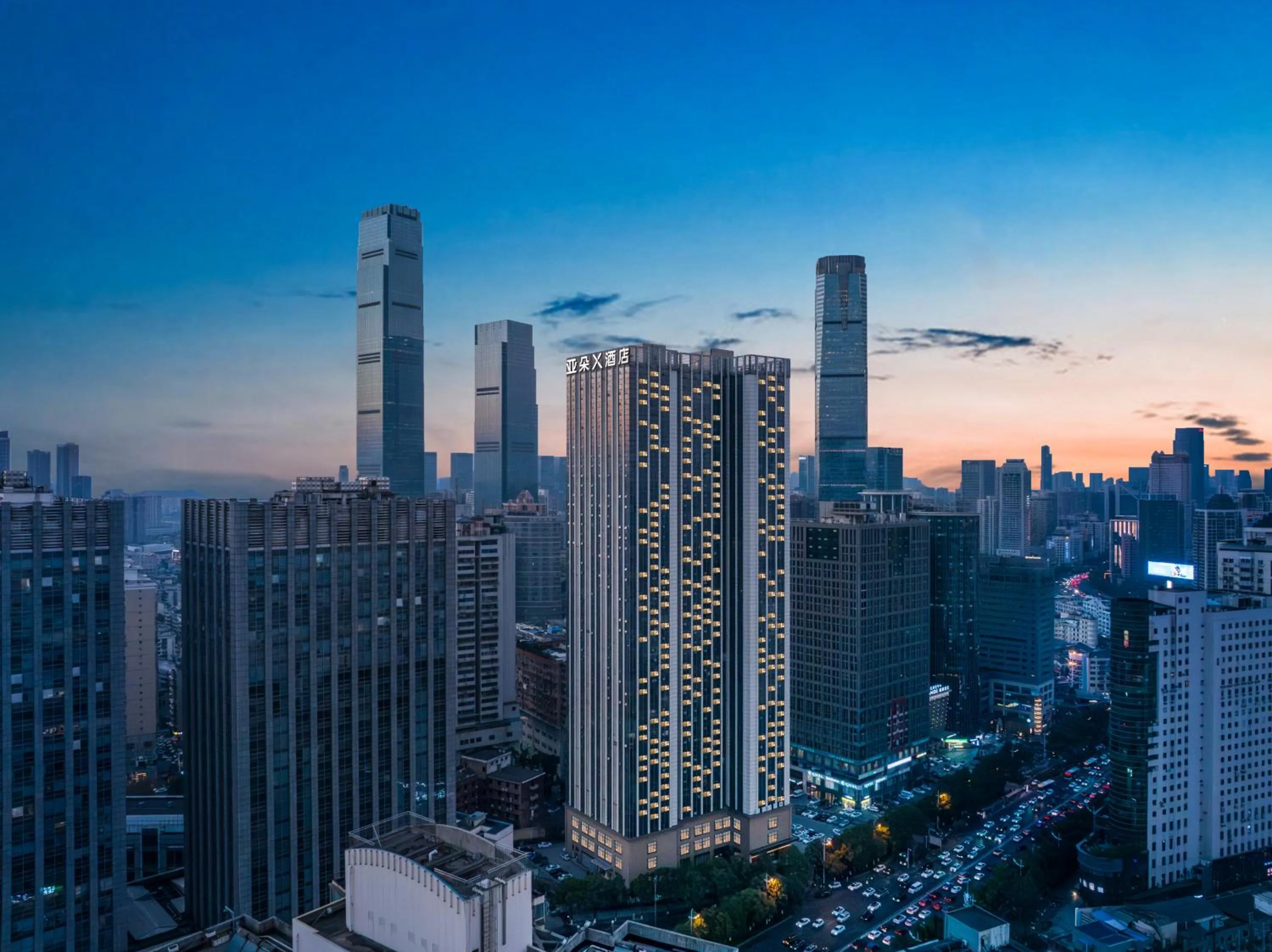 Property building in Atour X Hotel Changsha IFS Middle Furong Road