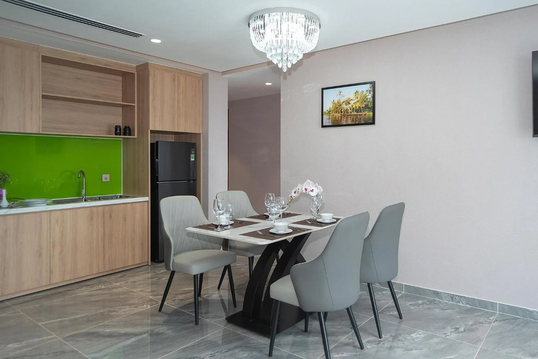 Dining area in Bamboo Riverside Boutique Hotel
