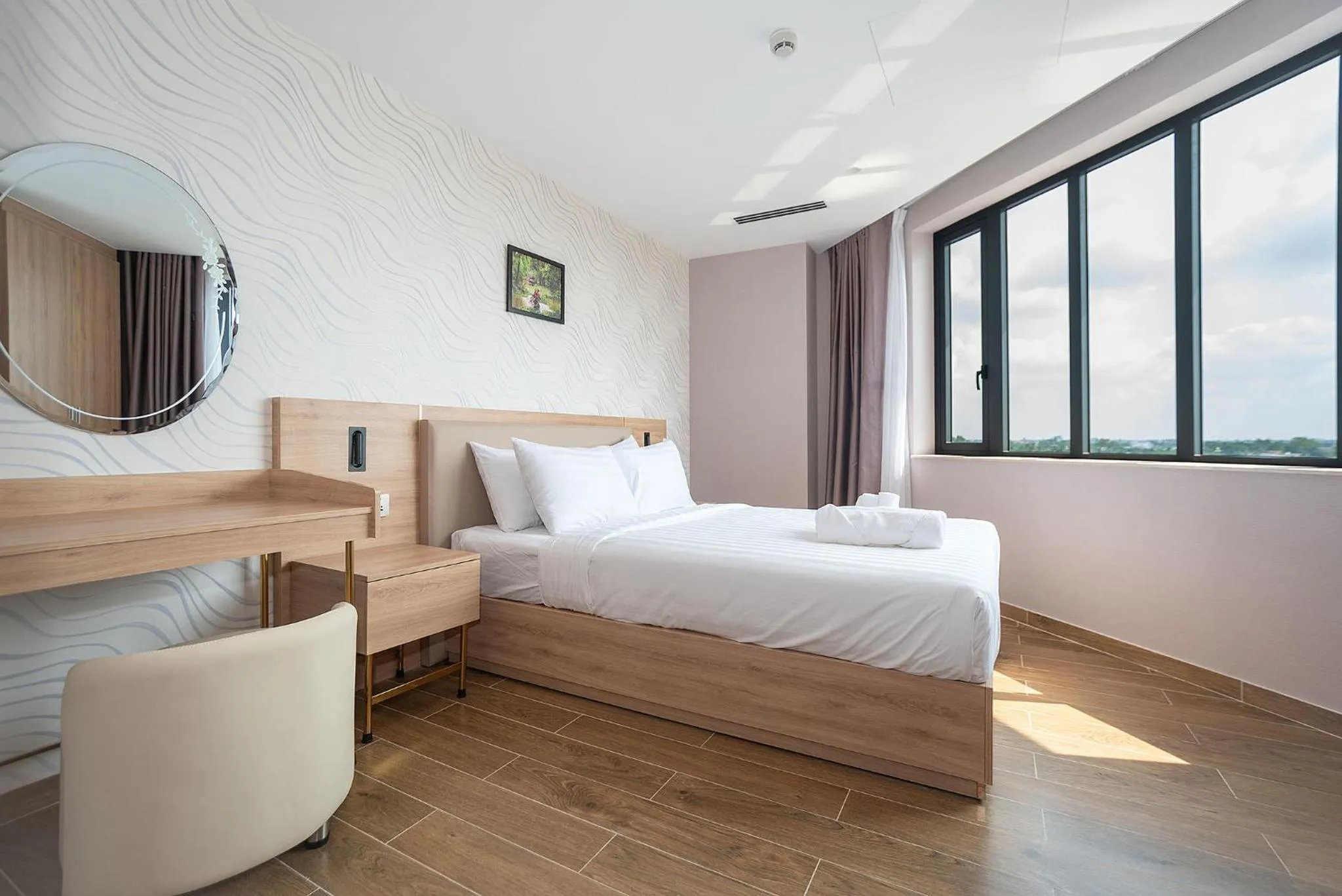 Bed in Bamboo Riverside Boutique Hotel