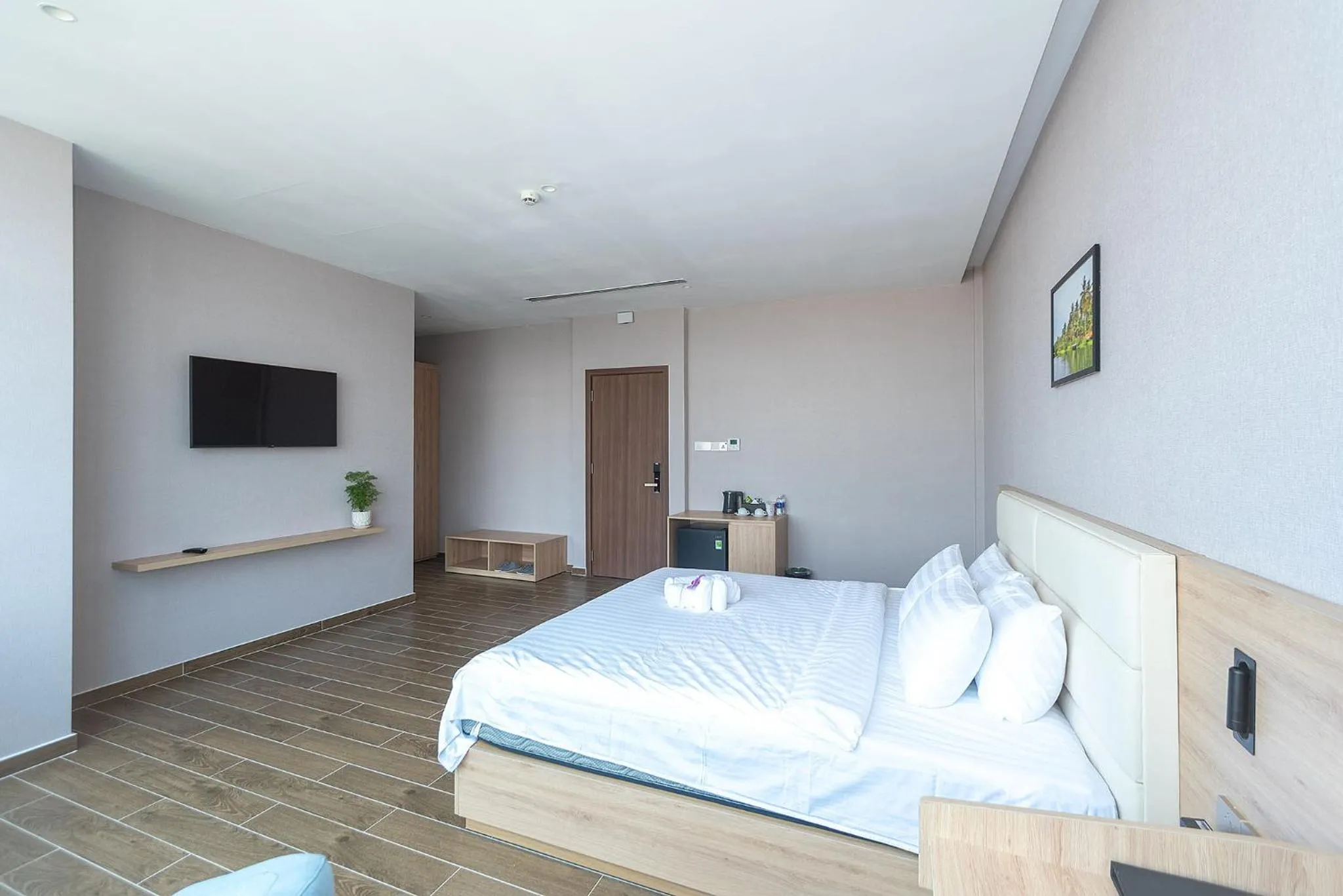 Bed in Bamboo Riverside Boutique Hotel