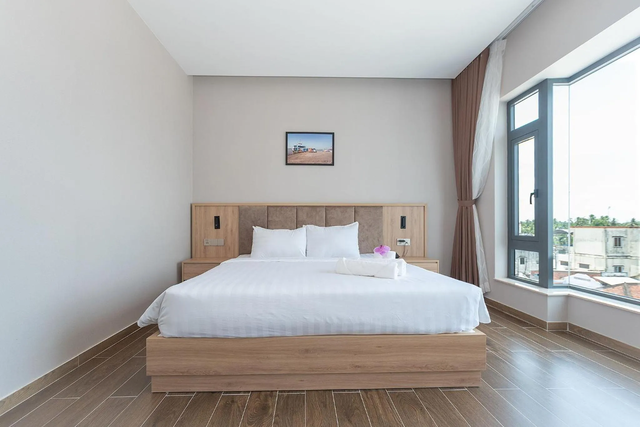 Bed in Bamboo Riverside Boutique Hotel