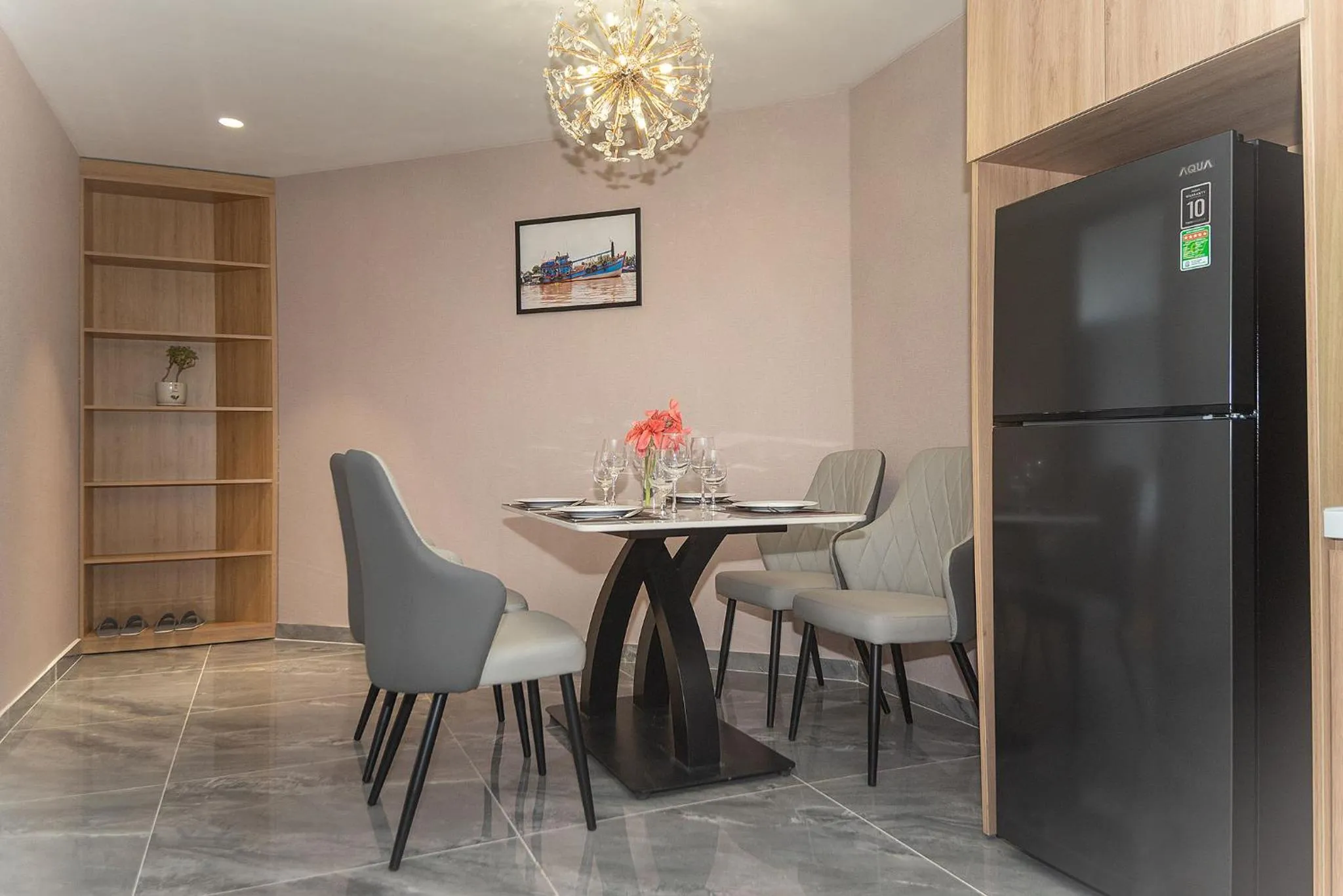 Seating area in Bamboo Riverside Boutique Hotel