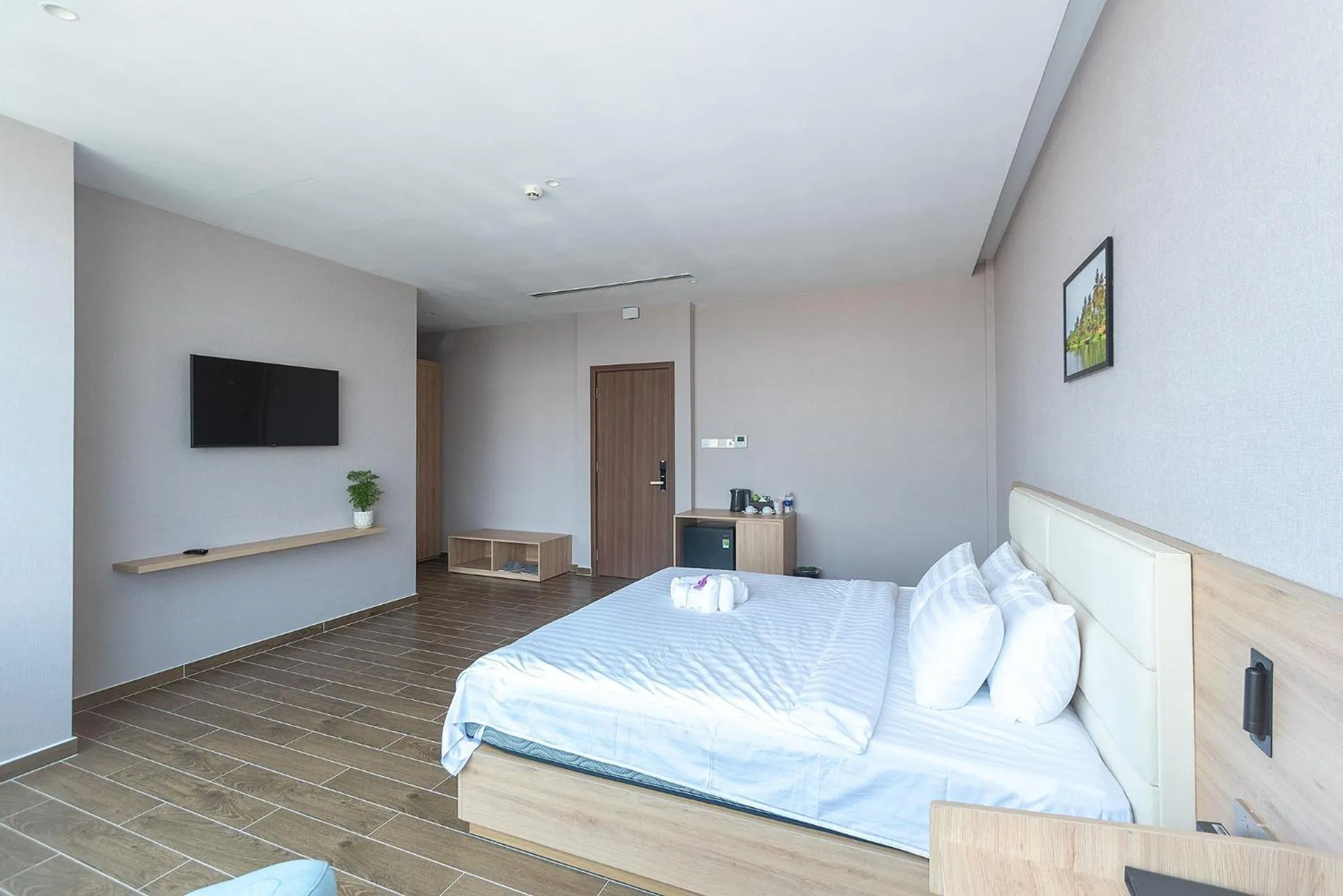 Bed in Bamboo Riverside Boutique Hotel