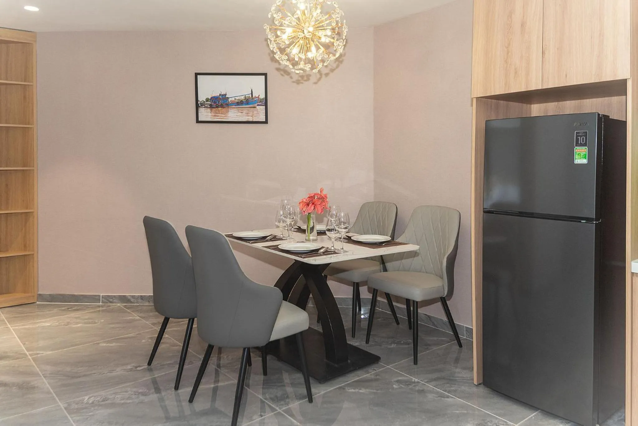 Dining area in Bamboo Riverside Boutique Hotel
