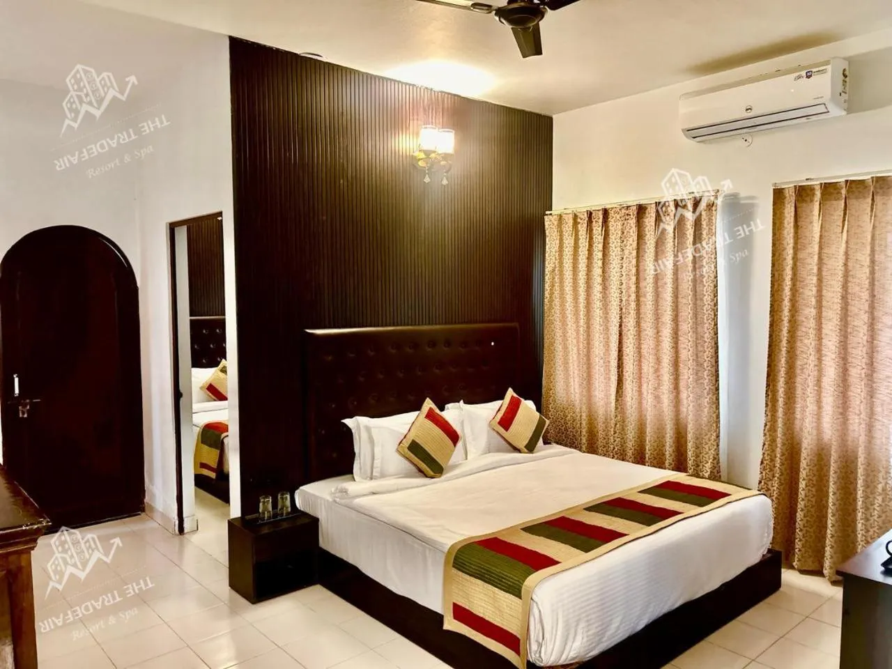 Bed in THE TRADEFAIR - RESORT AND SPA, Jaipur