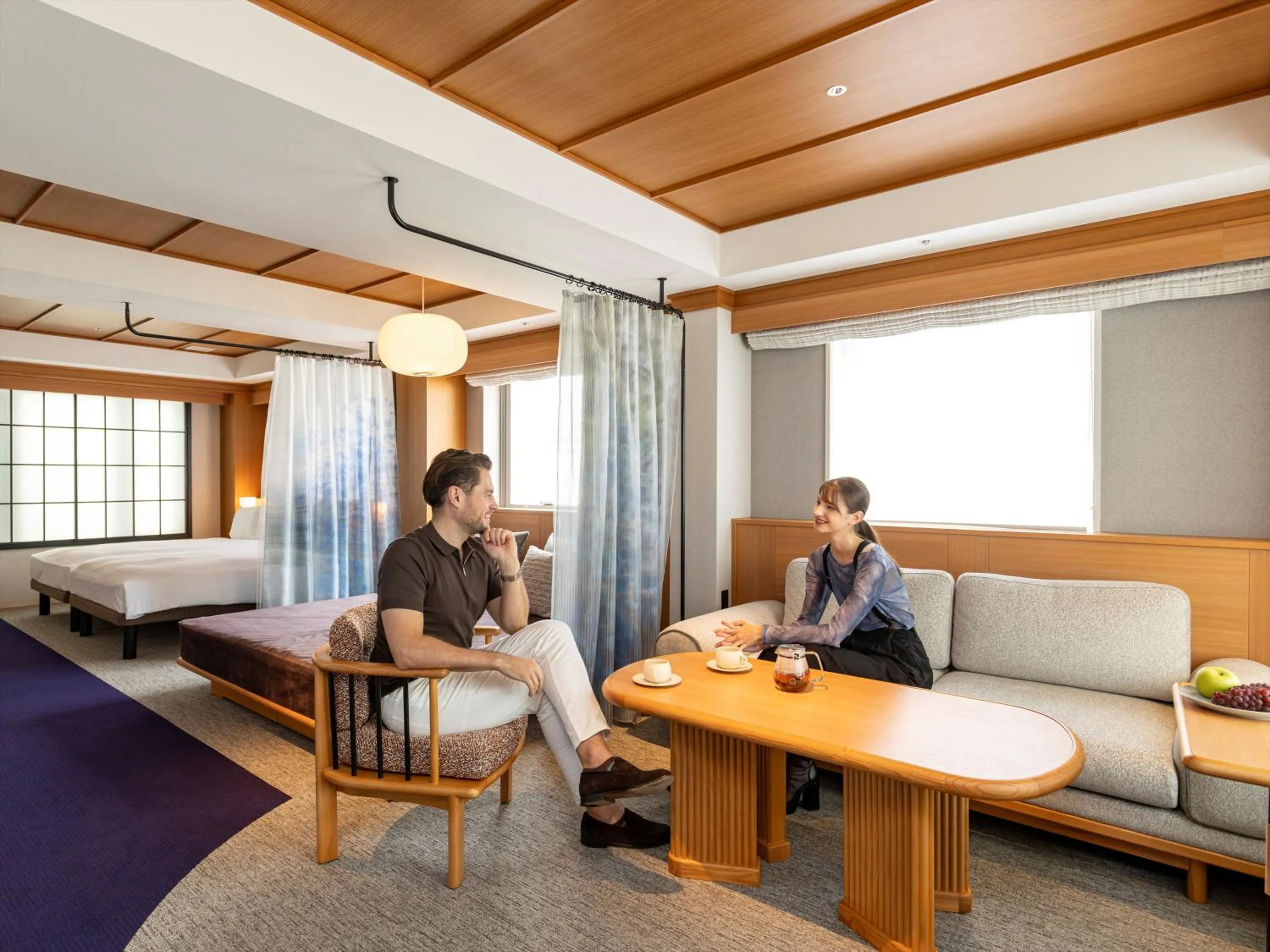 Living room in HANARE by Tokyu Stay Kyoto Sanjo