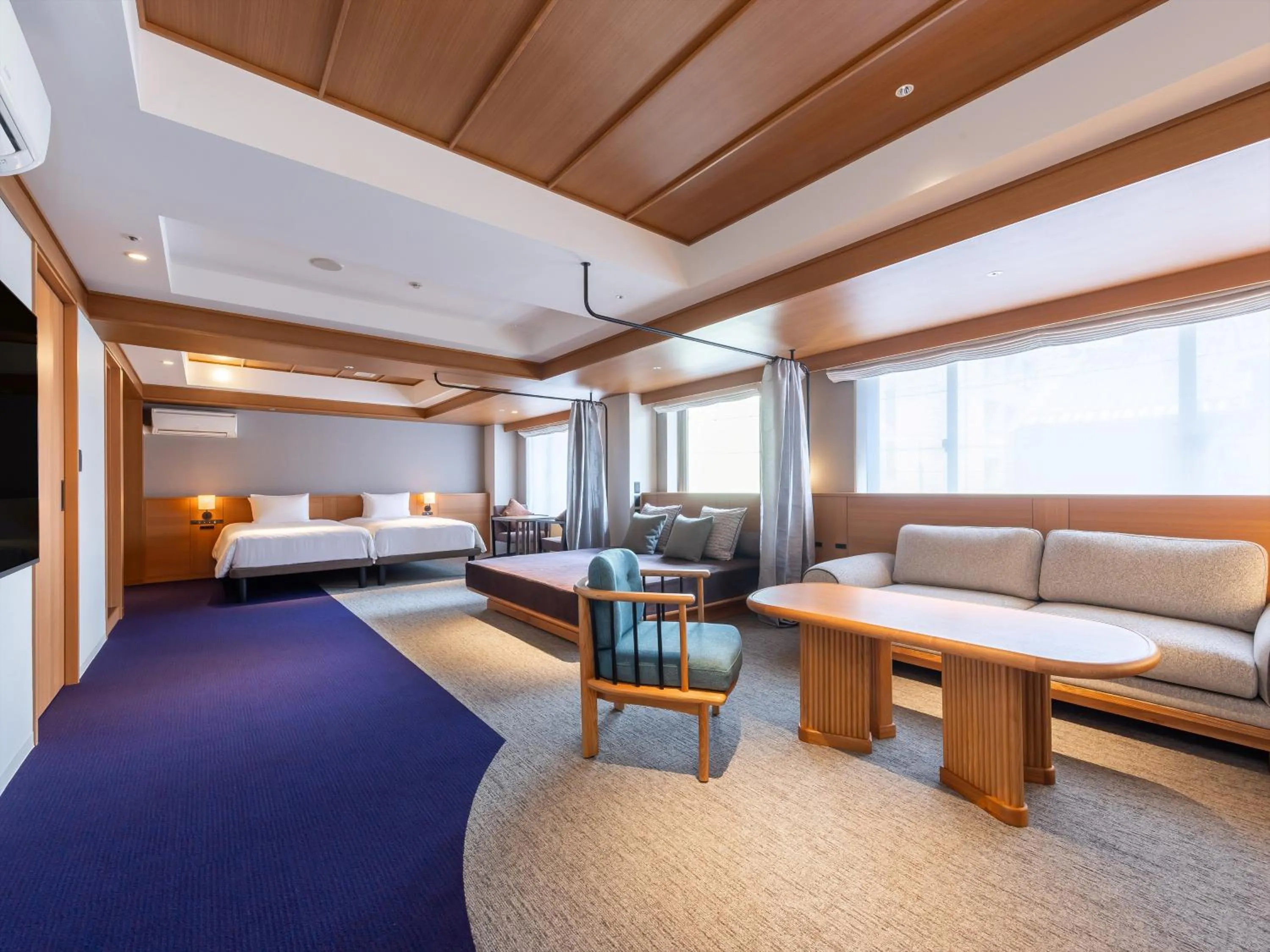 Living room, Bed in HANARE by Tokyu Stay Kyoto Sanjo