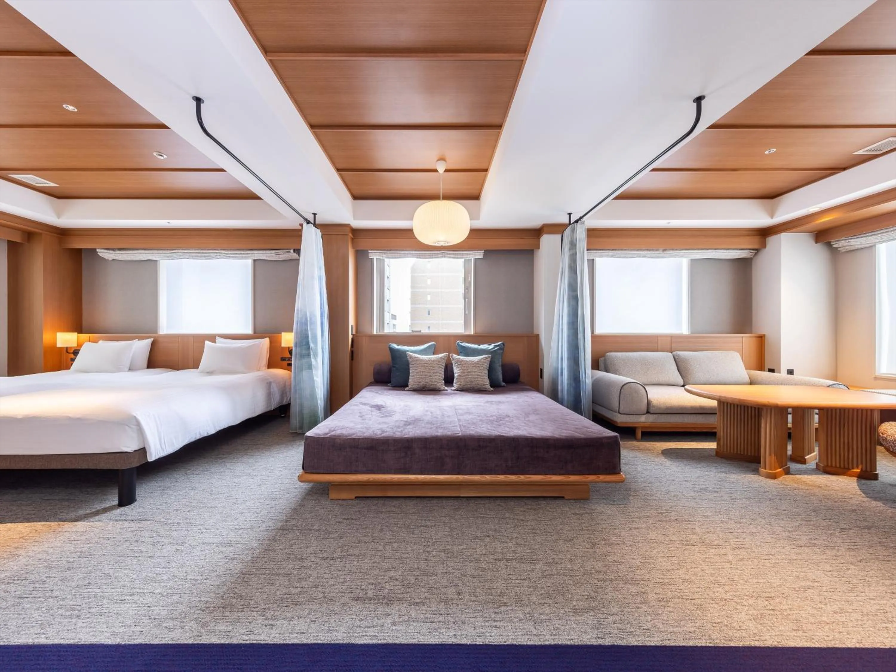 Living room, Bed in HANARE by Tokyu Stay Kyoto Sanjo