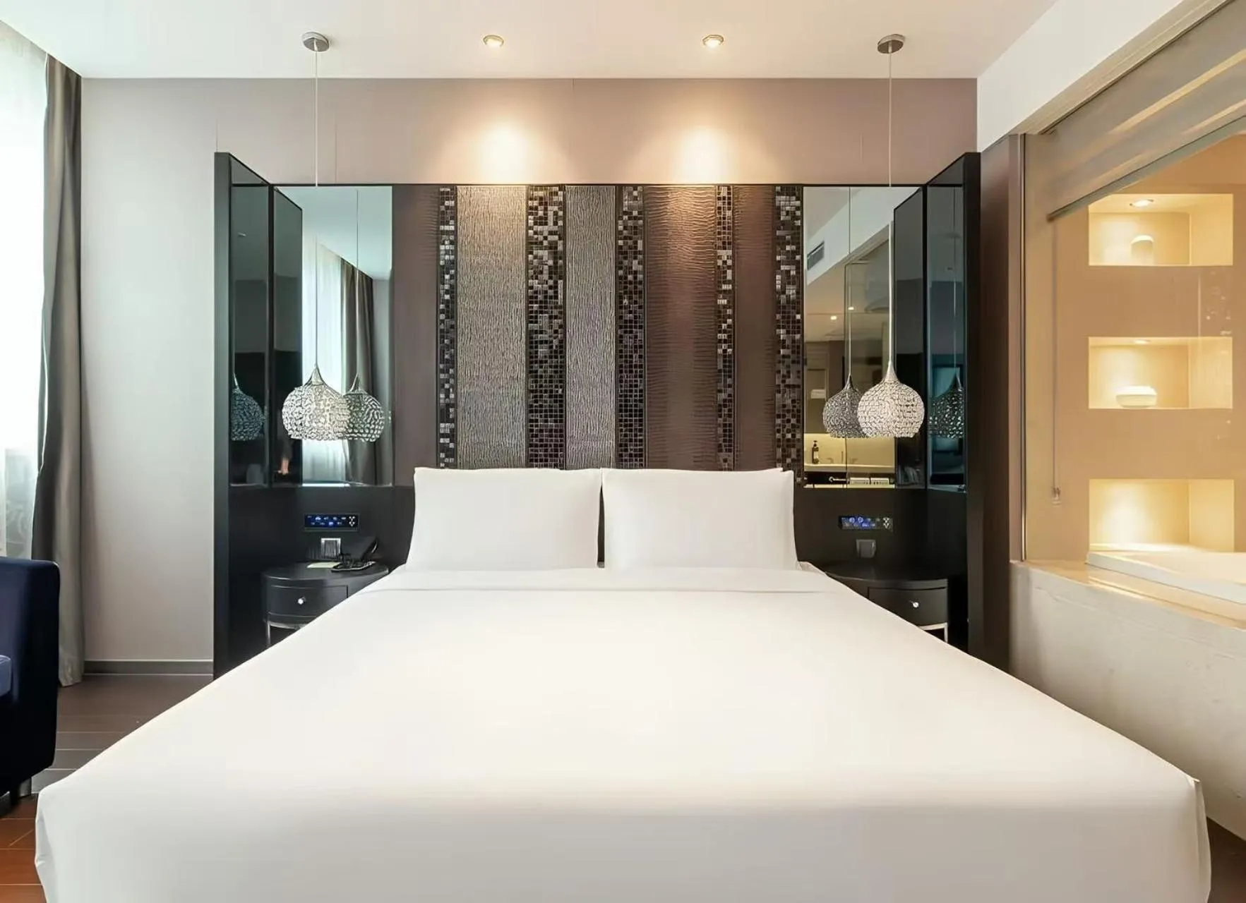 Bed in Crystal Orange Hotel Shanghai Caohejing Yishan Road