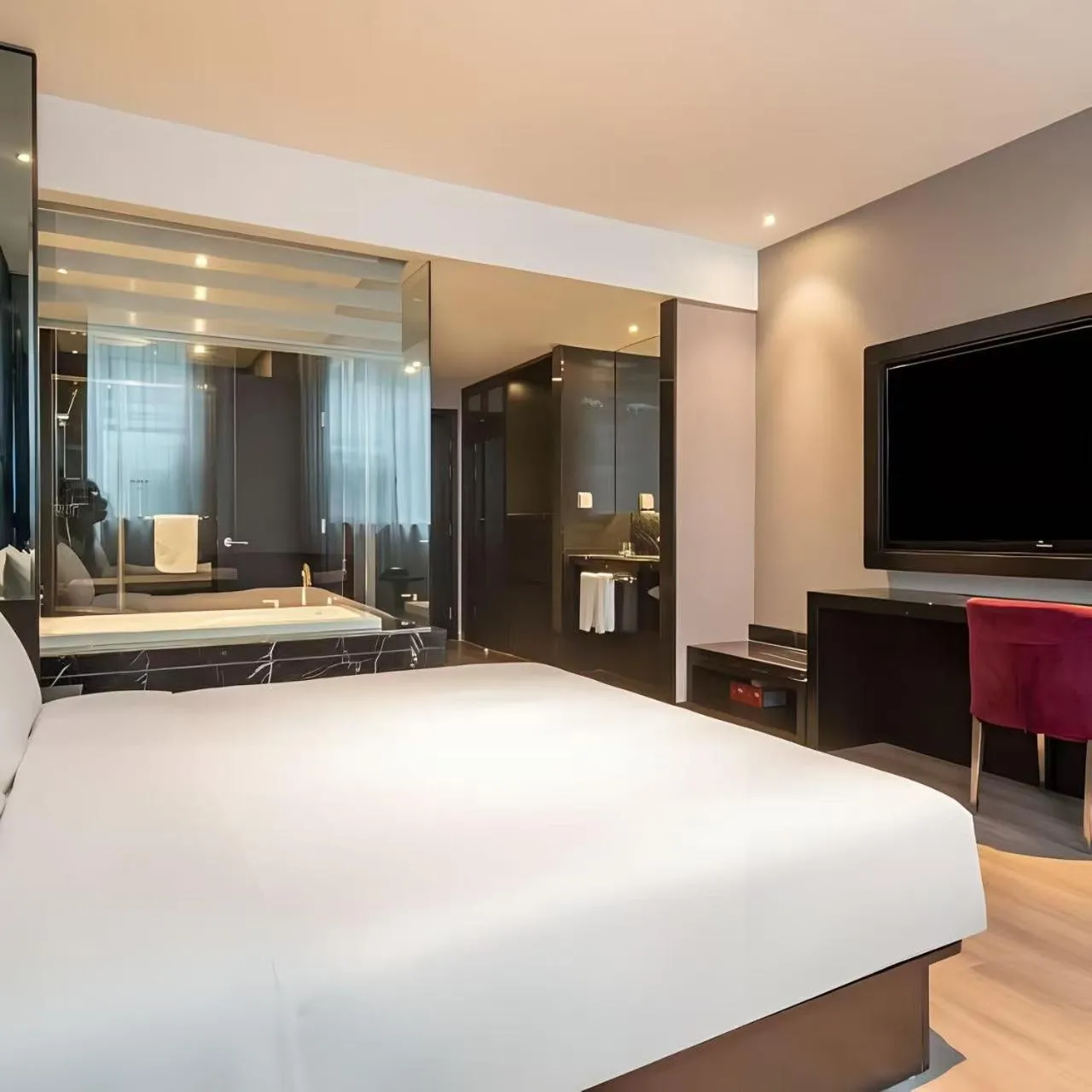 Bed in Crystal Orange Hotel Shanghai Caohejing Yishan Road