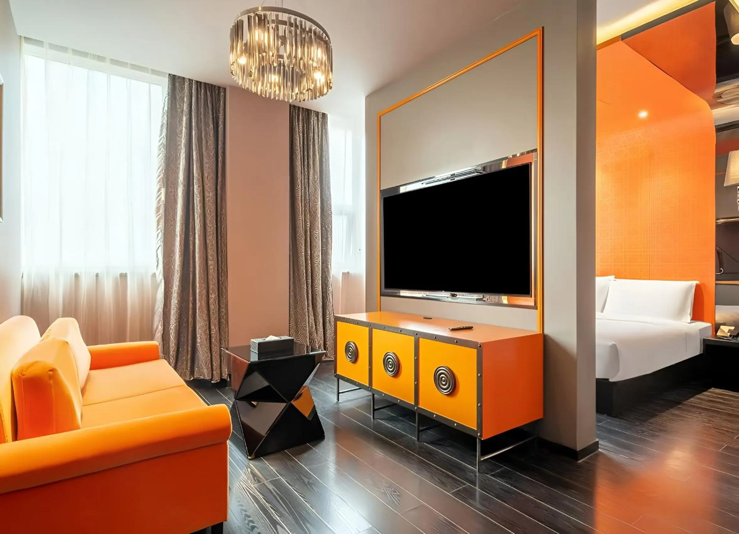 Bed in Crystal Orange Hotel Shanghai Caohejing Yishan Road