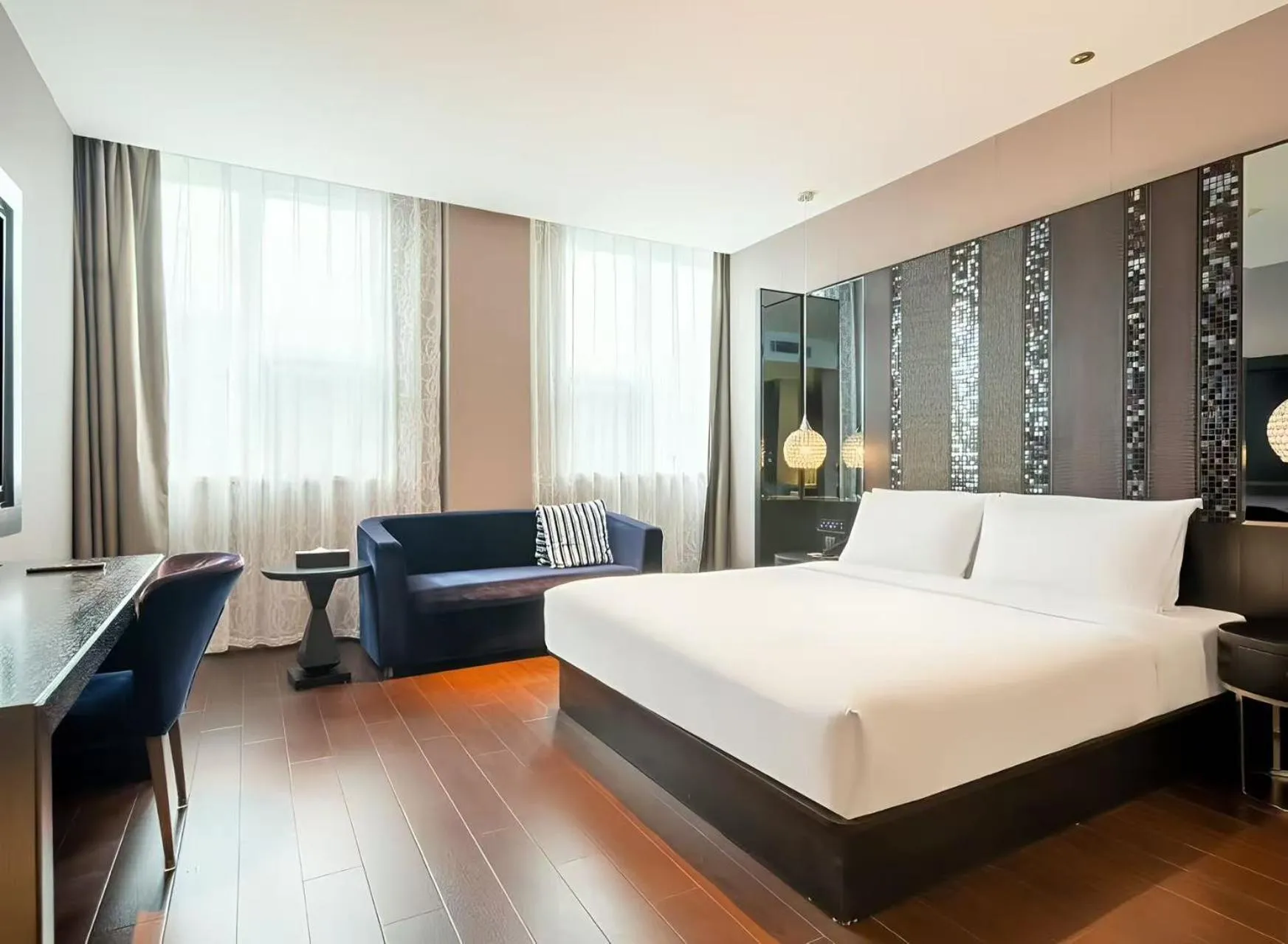 Bed in Crystal Orange Hotel Shanghai Caohejing Yishan Road