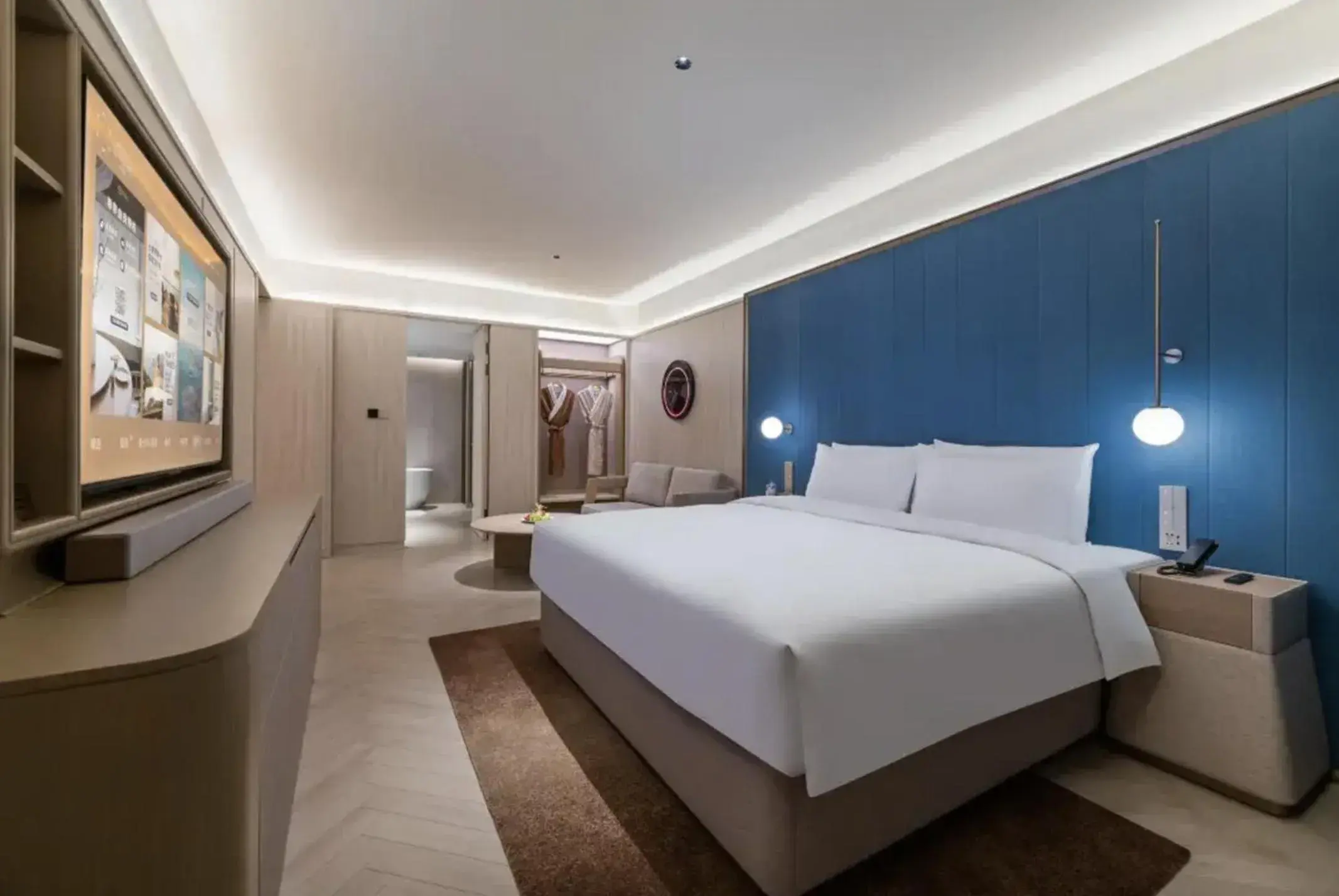 Bed in Crystal Orange Hotel Shanghai Chongming Nanmen Bed in Crystal Orange Hotel Shanghai Chongming Nanmen