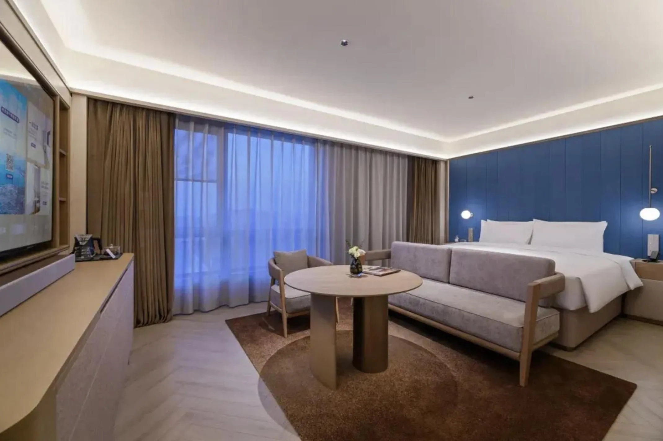 Bed in Crystal Orange Hotel Shanghai Chongming Nanmen