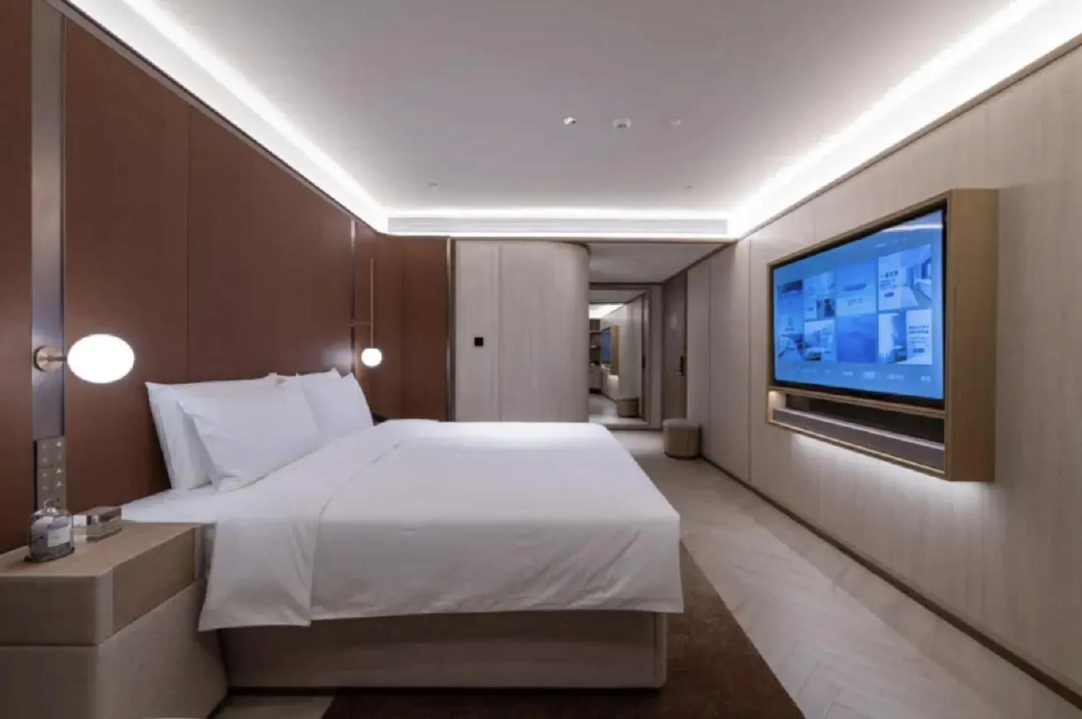 Bed in Crystal Orange Hotel Shanghai Chongming Nanmen