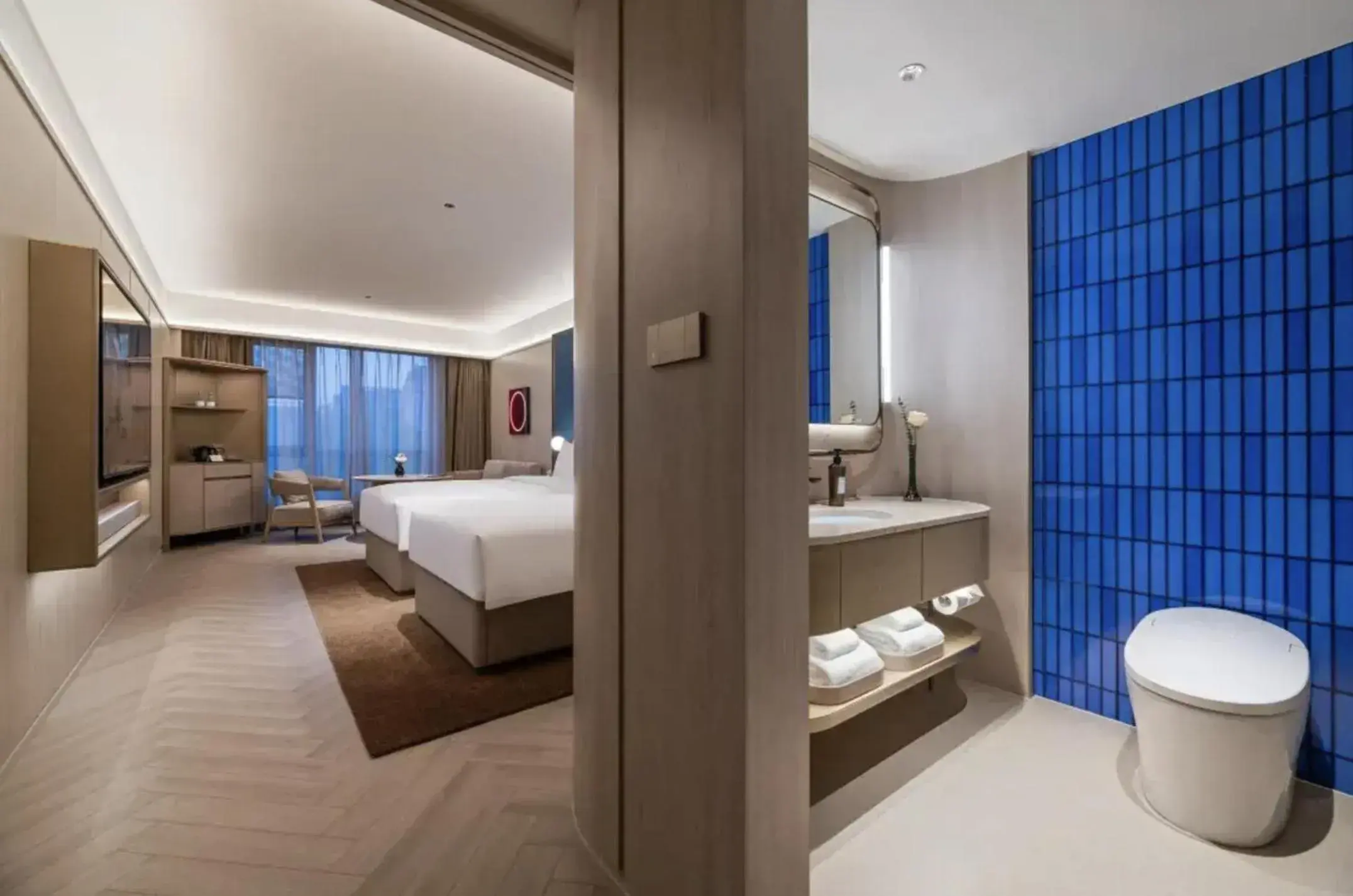 Bed in Crystal Orange Hotel Shanghai Chongming Nanmen Bed in Crystal Orange Hotel Shanghai Chongming Nanmen