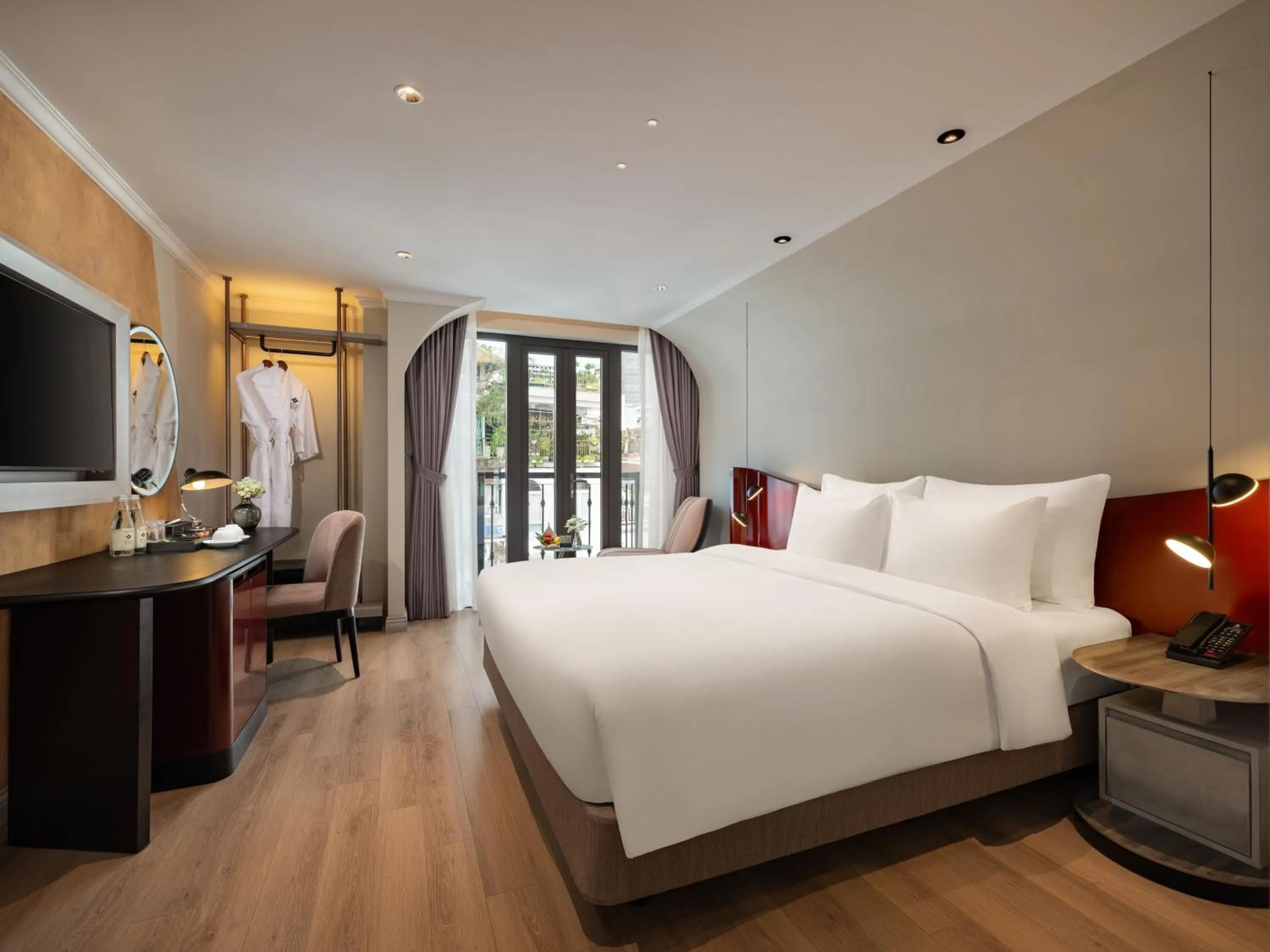 Bed in GRAND HOTEL du LAC Boutique Saigon