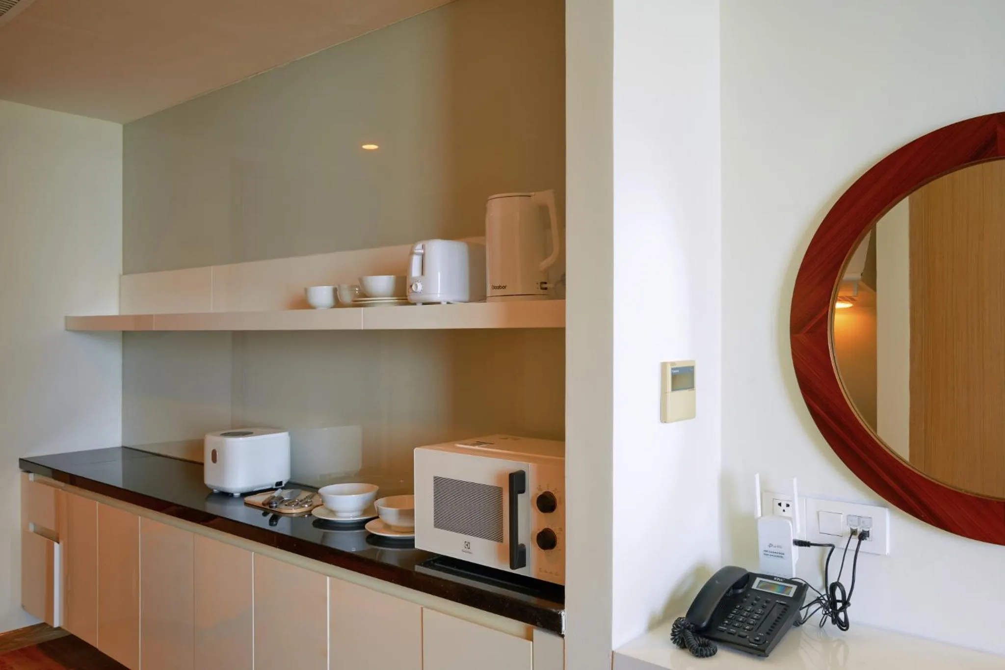 Kitchen or kitchenette in S Lux Apartment Starcity with Sea View