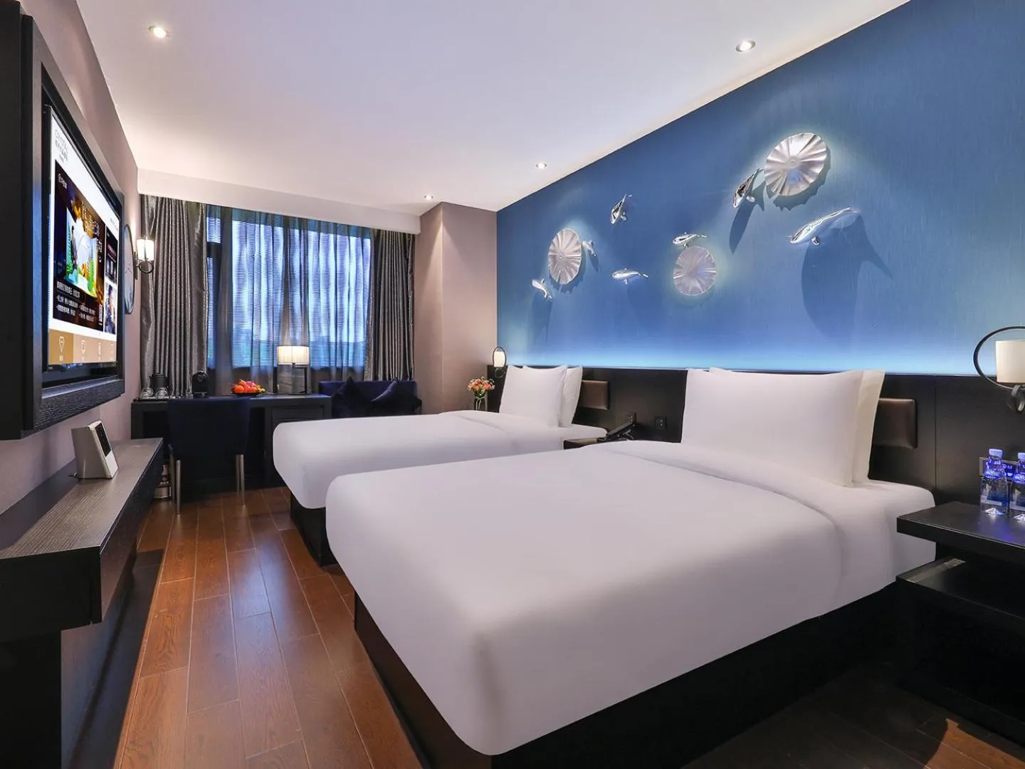 Bedroom, Bed in Crystal Orange Hotel Shanghai University Dachang