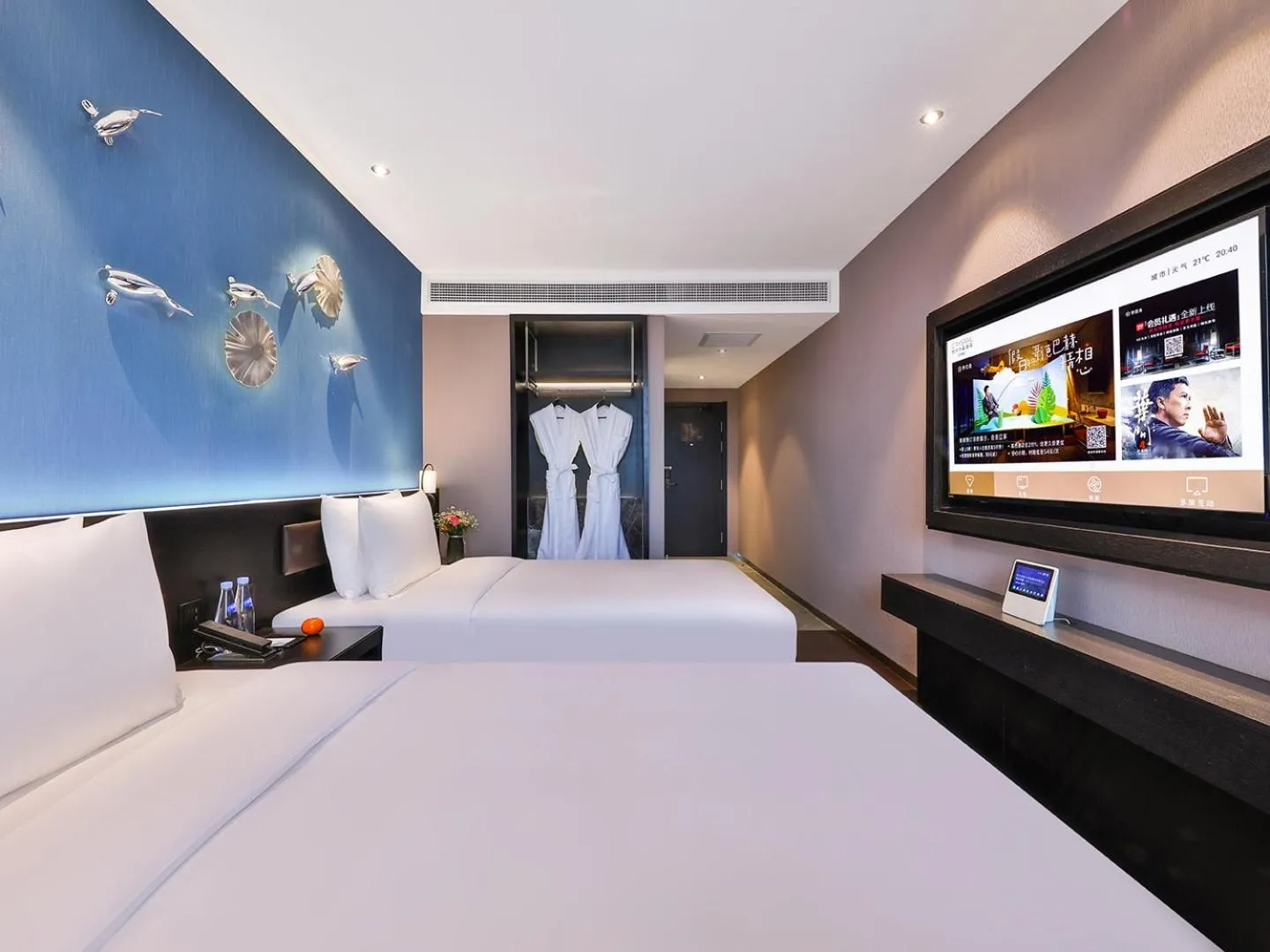 Bedroom, Bed in Crystal Orange Hotel Shanghai University Dachang