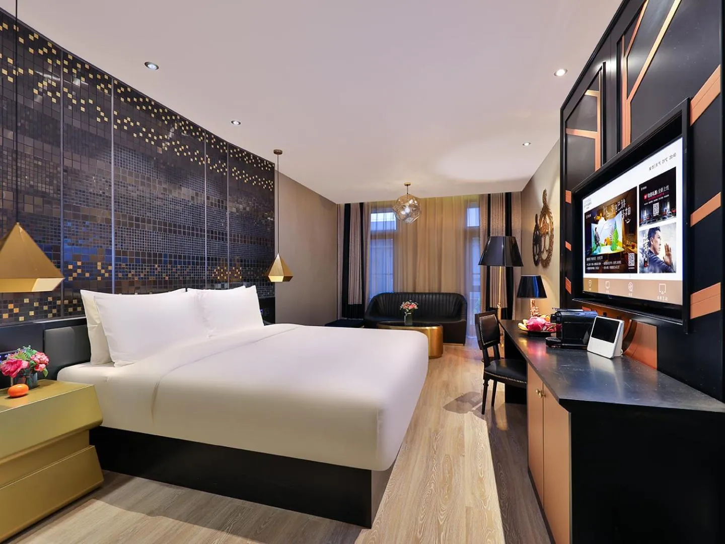 Photo of the whole room, Bed in Crystal Orange Hotel Shanghai University Dachang