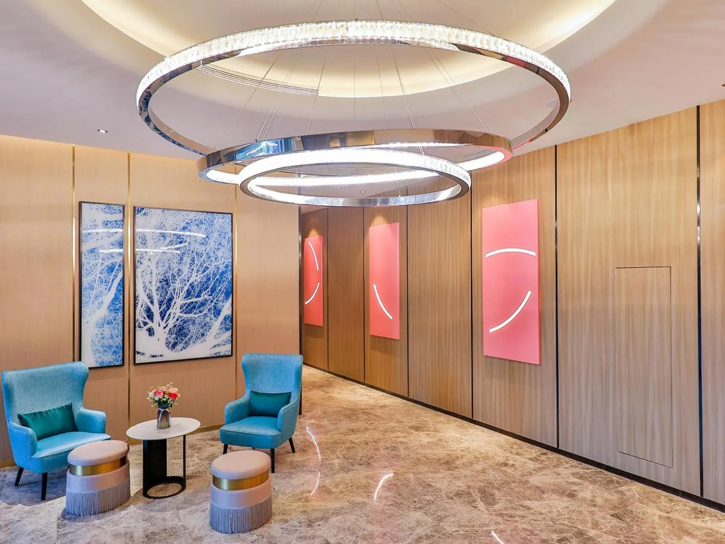 Seating area in Crystal Orange Hotel Shanghai University Dachang