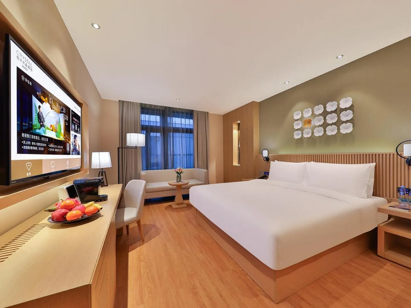 Photo of the whole room, Bed in Crystal Orange Hotel Shanghai University Dachang