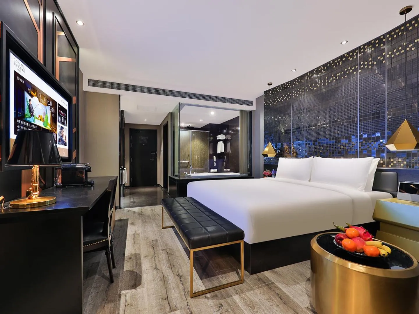 Photo of the whole room, Bed in Crystal Orange Hotel Shanghai University Dachang