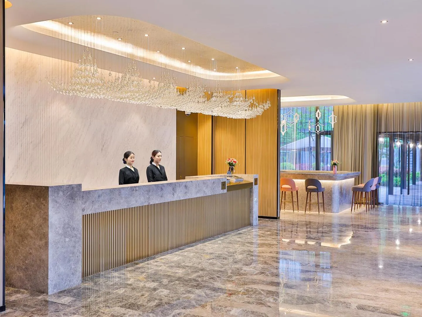 Lobby or reception in Crystal Orange Hotel Shanghai University Dachang