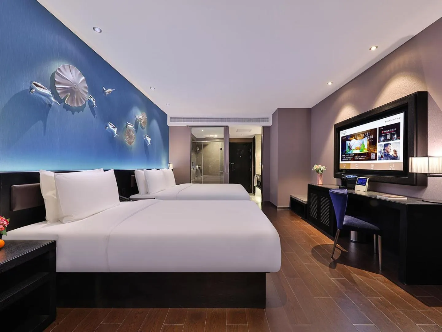 Bedroom, Bed in Crystal Orange Hotel Shanghai University Dachang