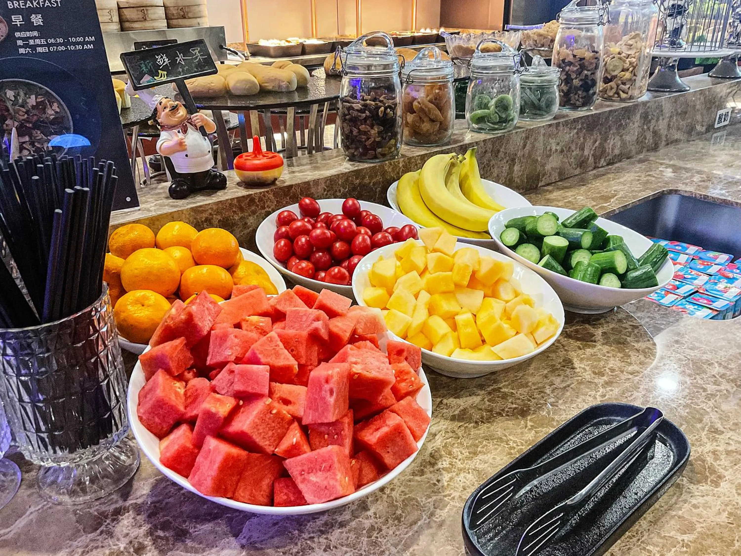 Breakfast in Crystal Orange Hotel Shanghai International Tourism Resort Chuansha