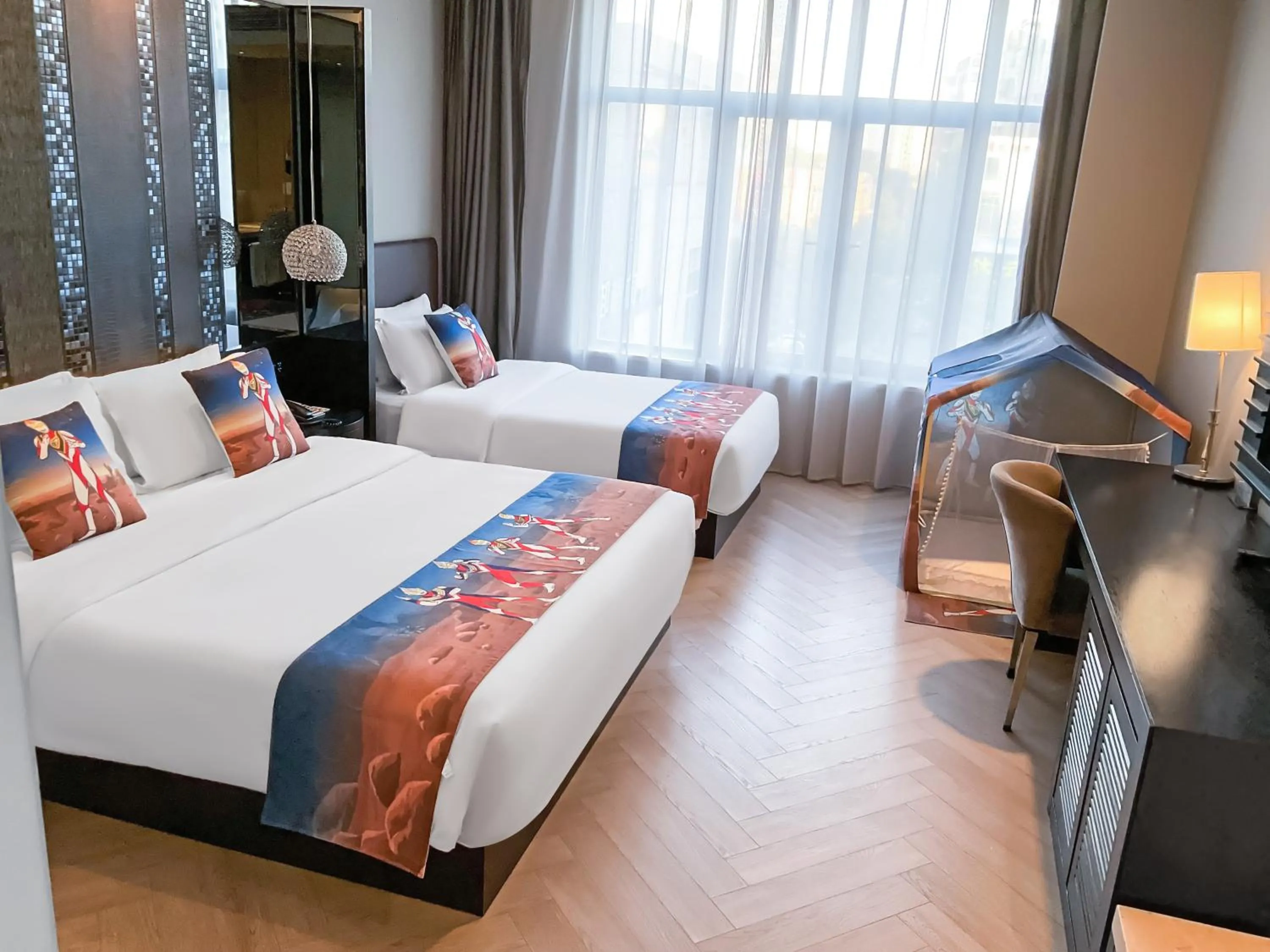 Bed in Crystal Orange Hotel Shanghai International Tourism Resort Chuansha