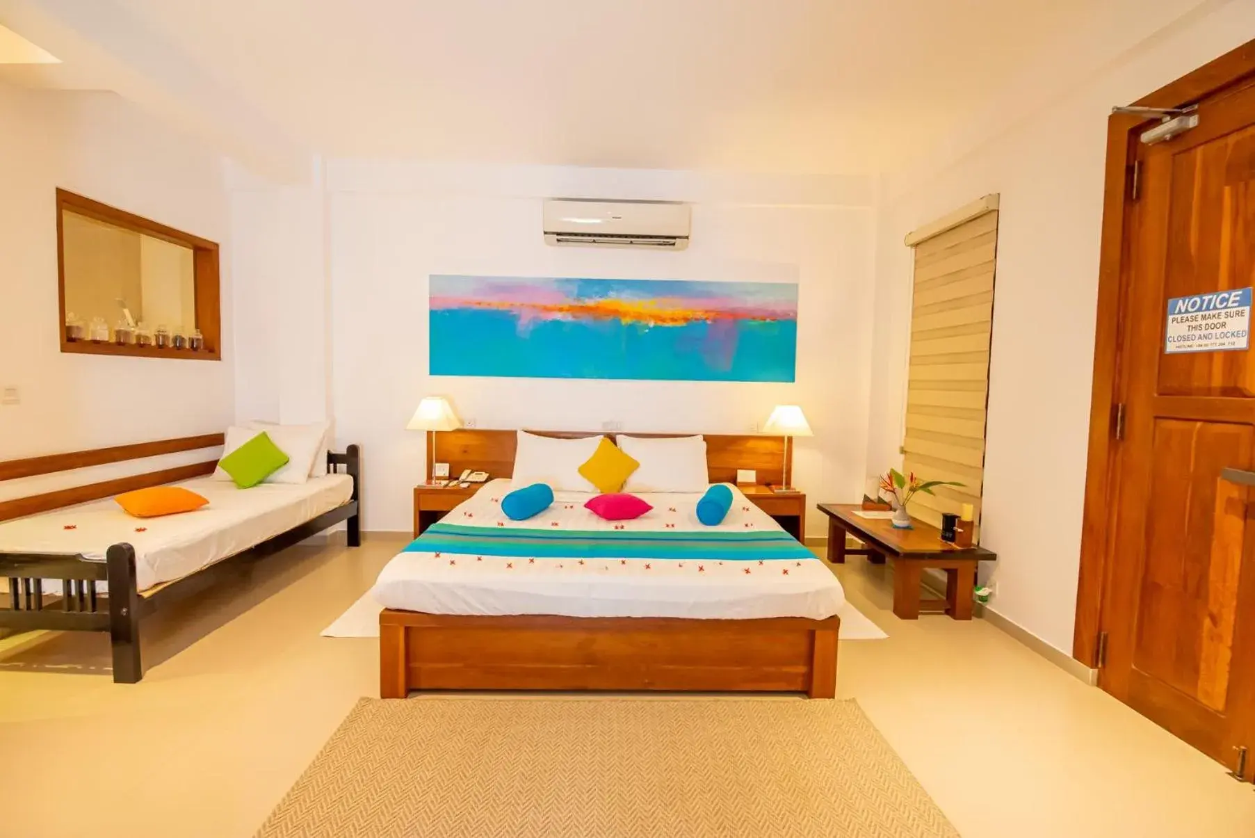 Deluxe Double Room with Balcony - single occupancy in The Residence Hikkaduwa Deluxe Double Room with Balcony - single occupancy in The Residence Hikkaduwa