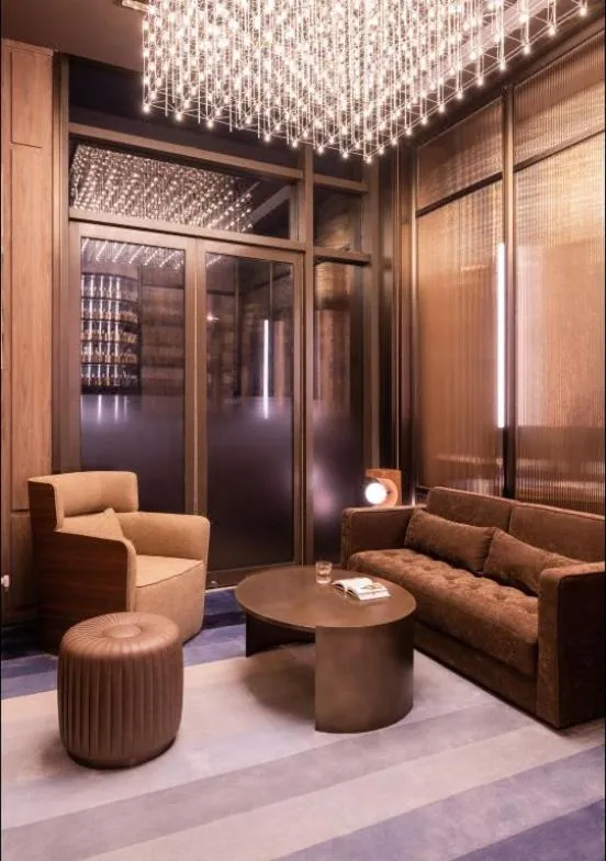 Lounge or bar in Shanghai Changfeng Business District Orange Crystal Hotel