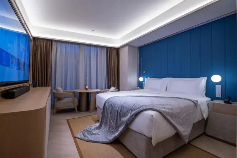 Bed in Shanghai Changfeng Business District Orange Crystal Hotel Bed in Shanghai Changfeng Business District Orange Crystal Hotel