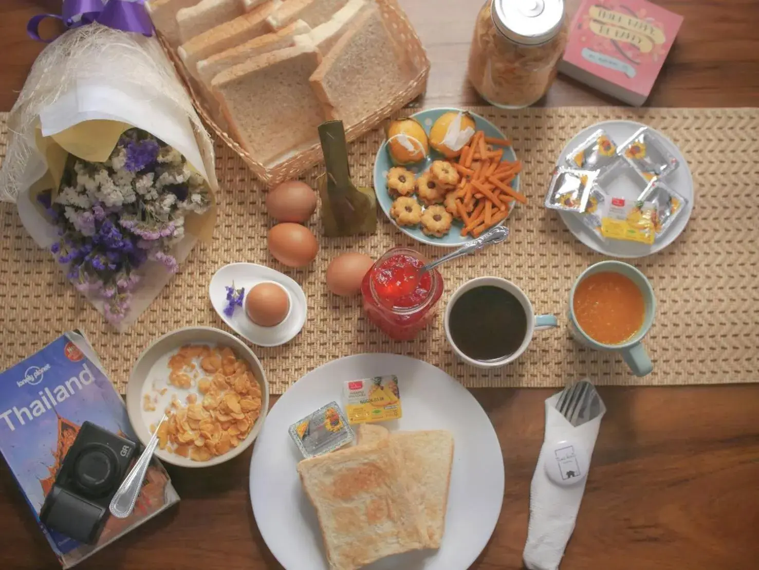 American breakfast, Breakfast in Tini Kati Hostel American breakfast, Breakfast in Tini Kati Hostel