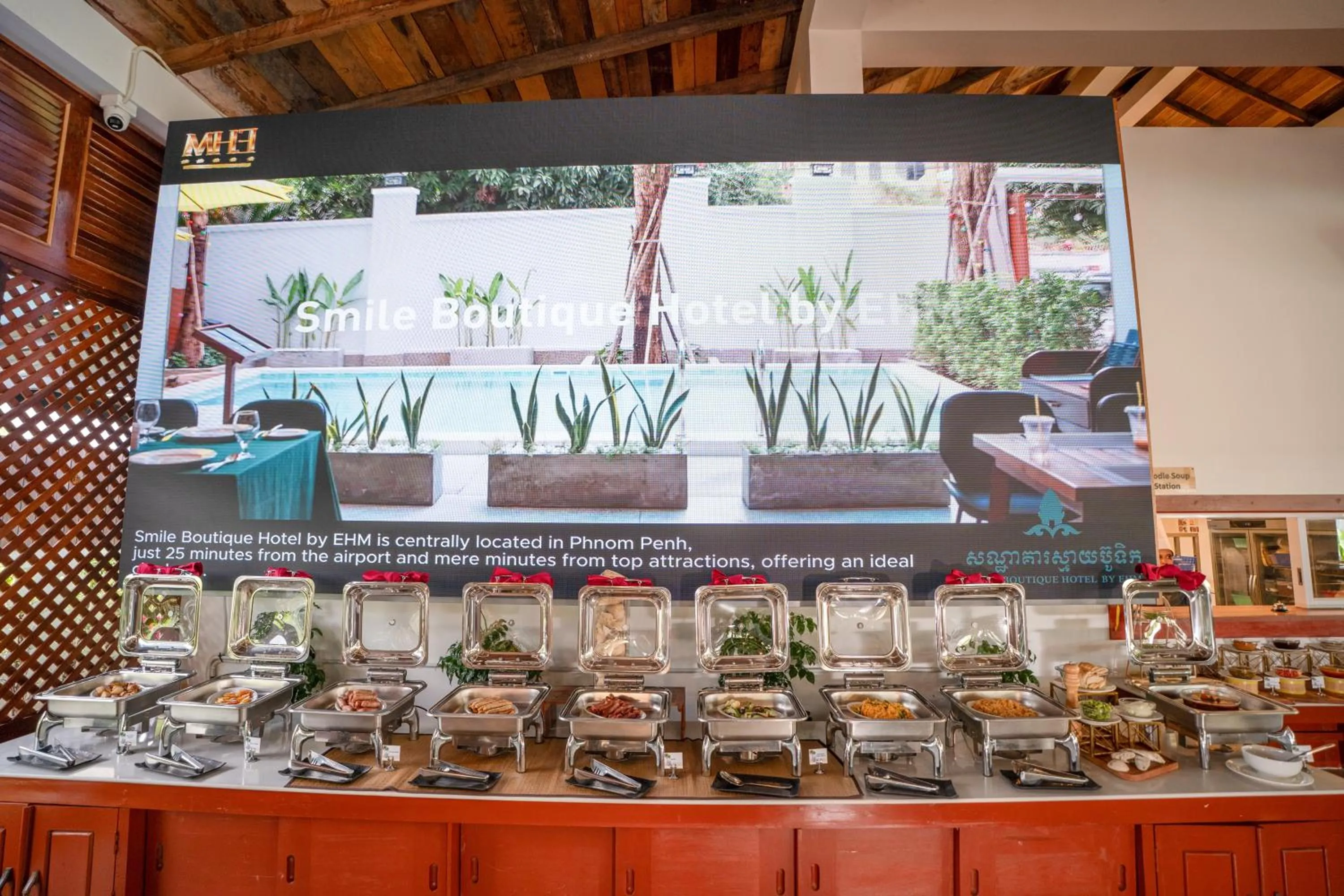 Buffet breakfast in Royal Beach Resort and Residence by EHM