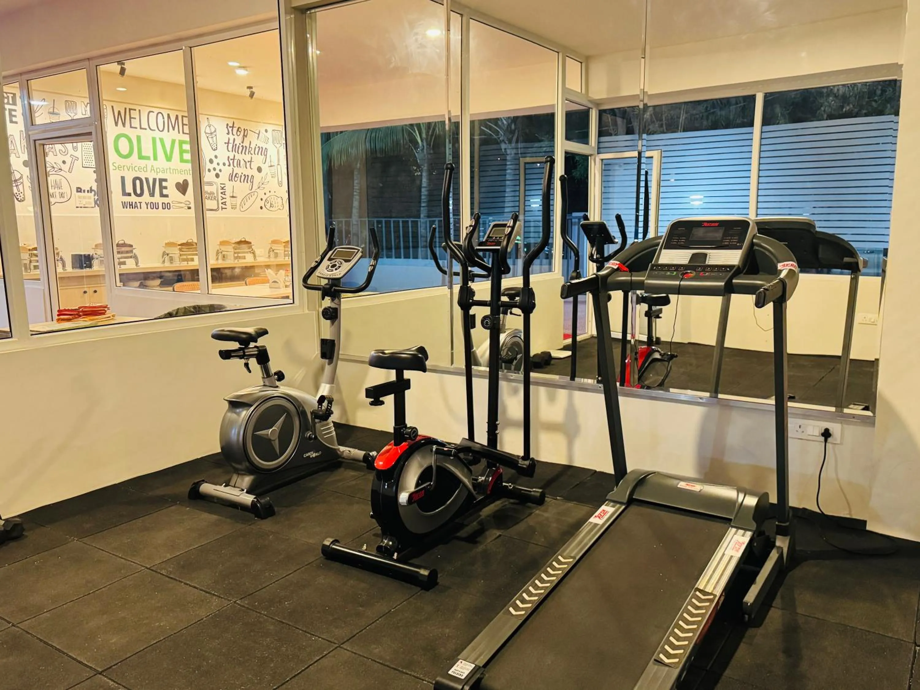 Fitness centre/facilities in Olive Serviced Apartments - HICC Hitex Hyderabad