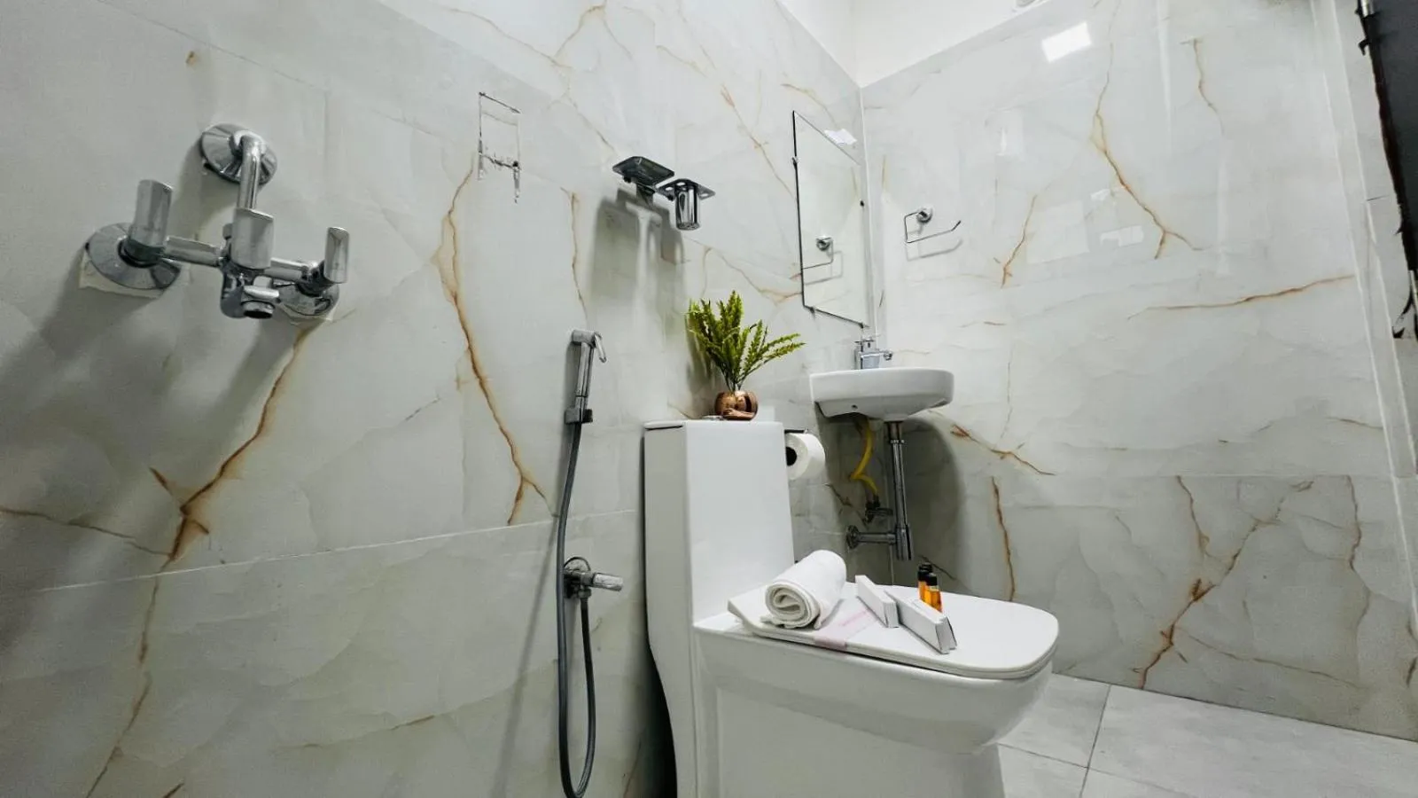 Bathroom in Olive Serviced Apartments - HICC Hitex Hyderabad