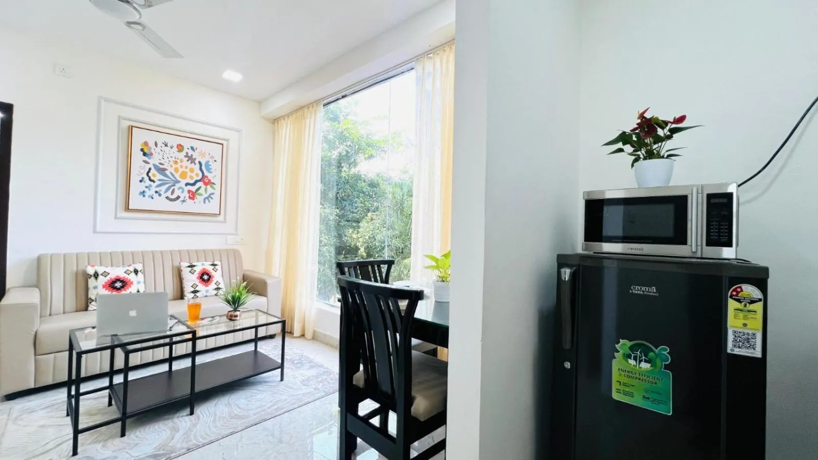 Seating area in Olive Serviced Apartments - HICC Hitex Hyderabad