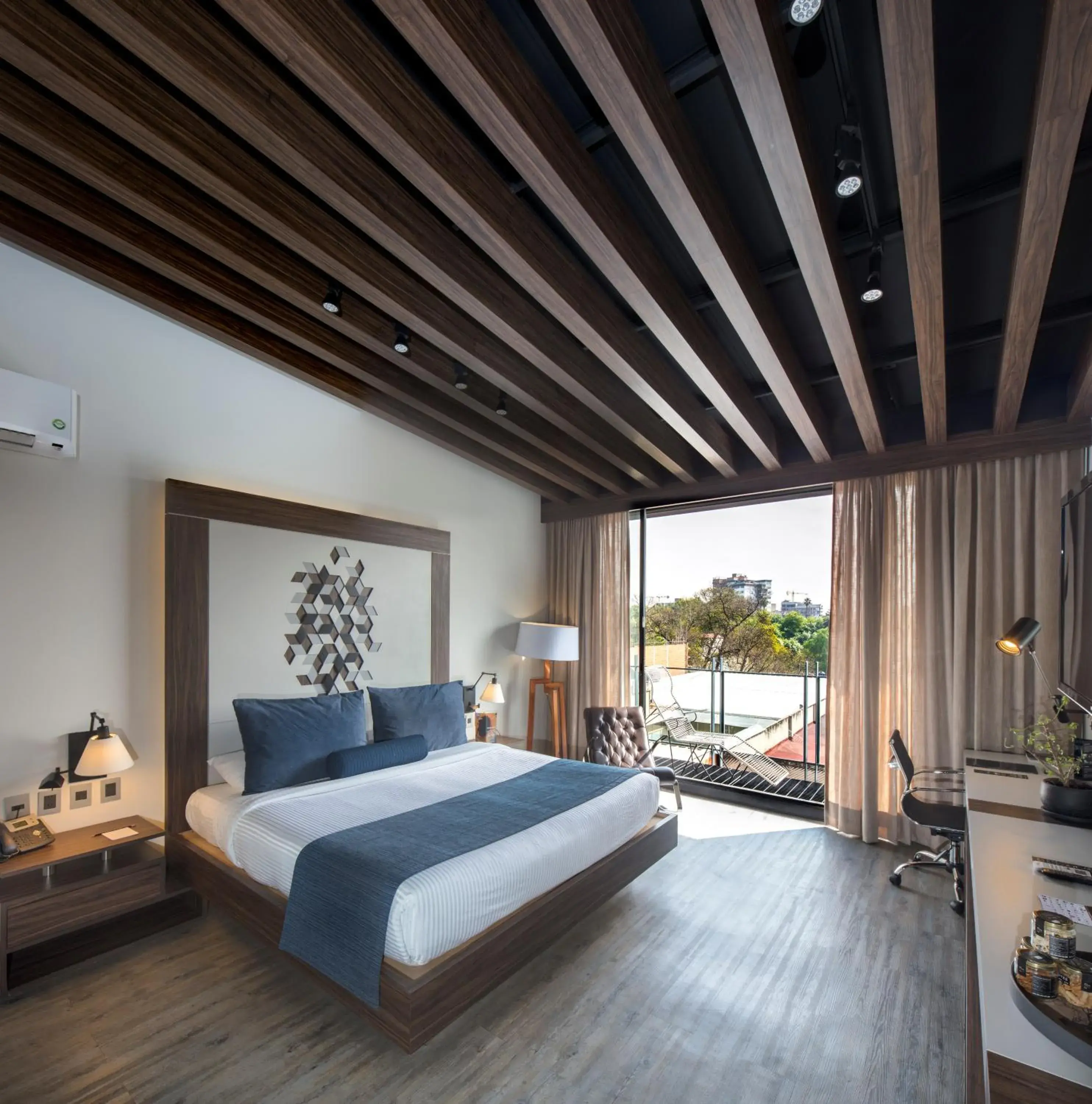 Balcony/Terrace, Bed in Flow Condesa - Adults Only Balcony/Terrace, Bed in Flow Condesa - Adults Only