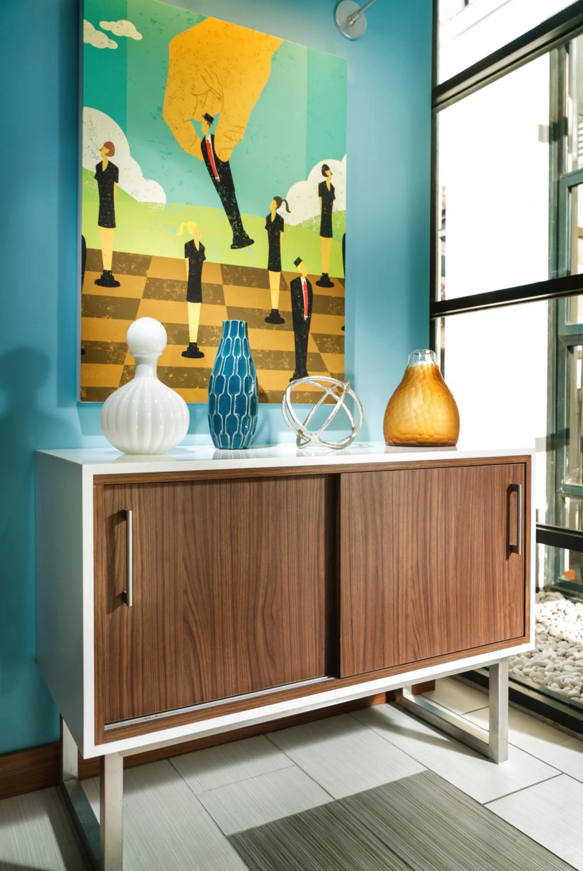 Decorative detail in Staypineapple, Hotel Z, Gaslamp San Diego