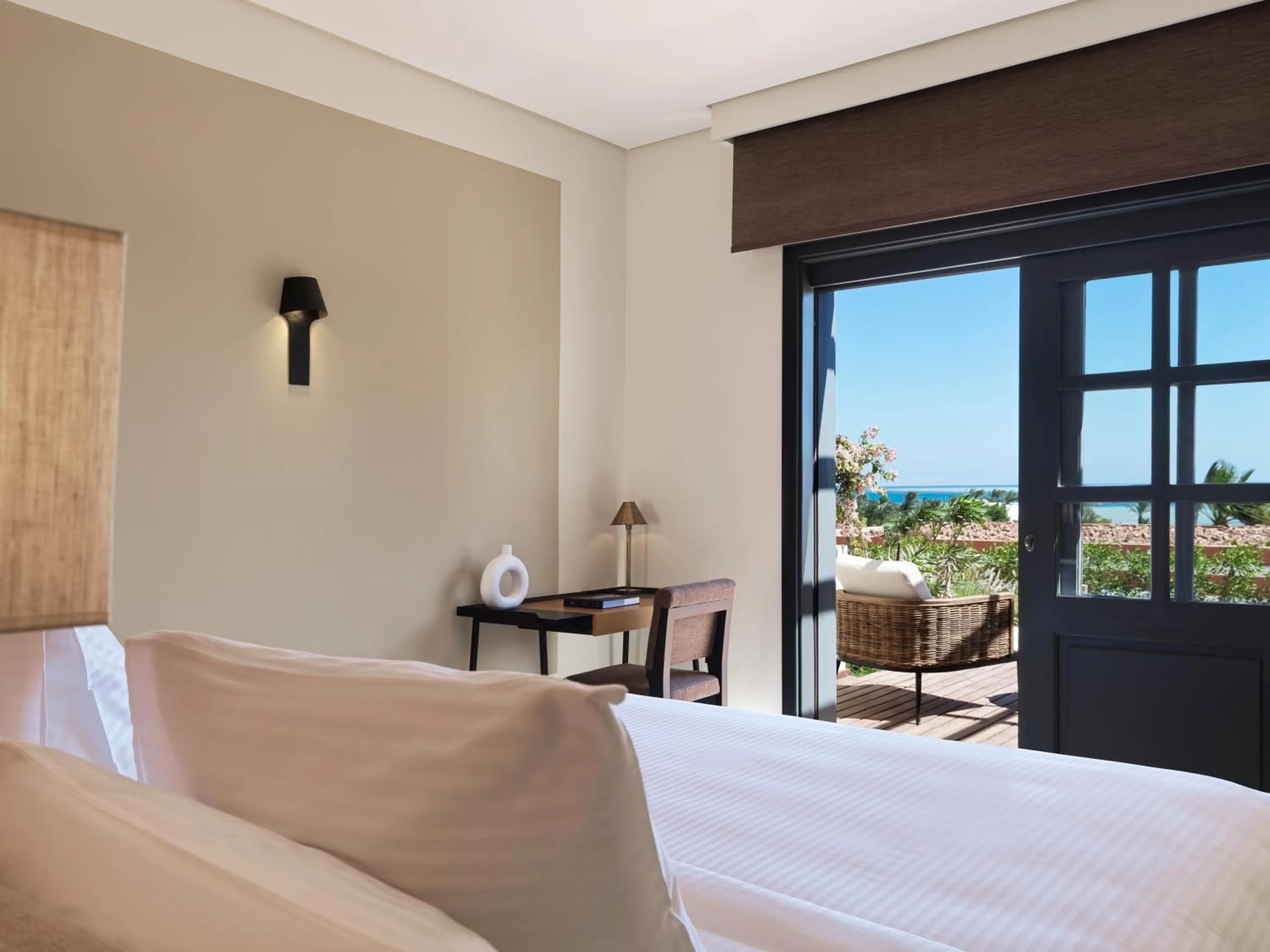 View (from property/room), Bed in The Chedi El Gouna