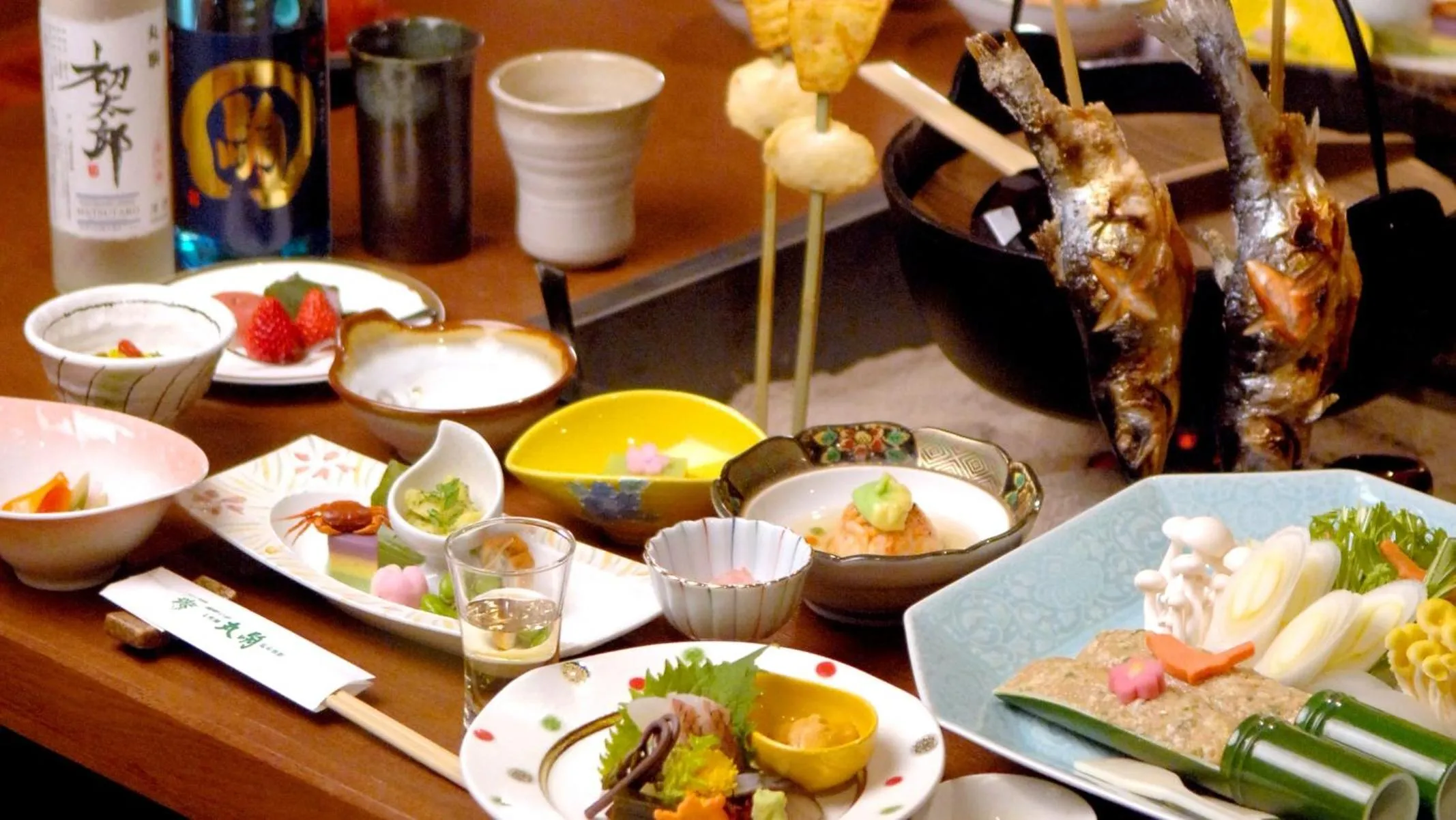 Food and drinks in Sapporo's Secret Onsen Sanctuary Marukoma Onsen Ryokan