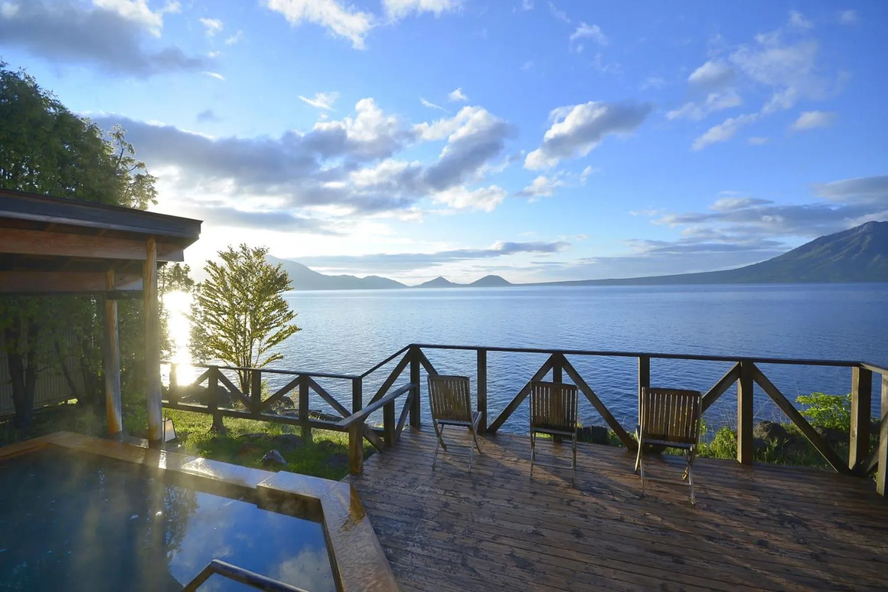 Lake view in Sapporo's Secret Onsen Sanctuary Marukoma Onsen Ryokan