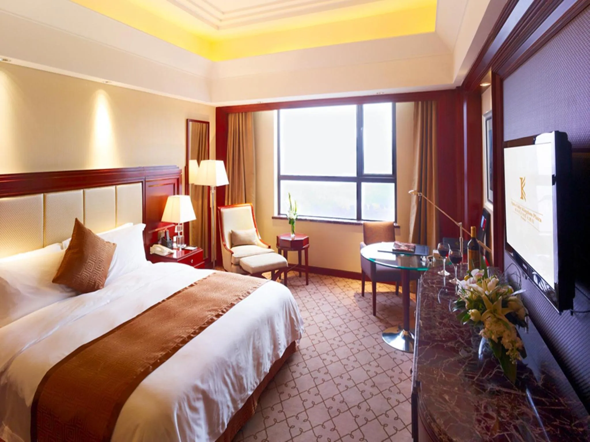 Decorative detail, Bed in Optics Valley Kingdom Plaza Wuhan